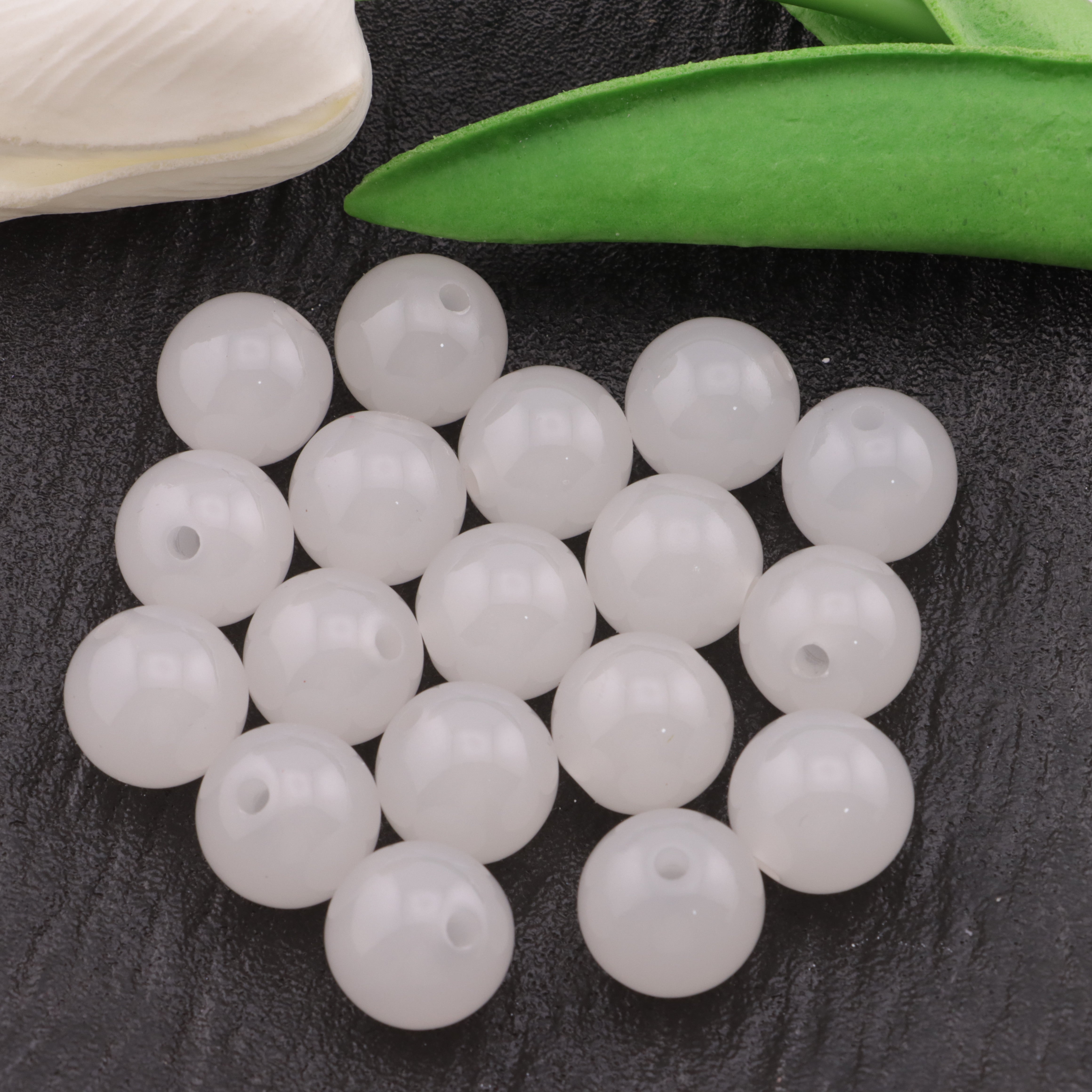 FS4528- 16mm Luminous Color Changing Resin Beads Fit For Pen