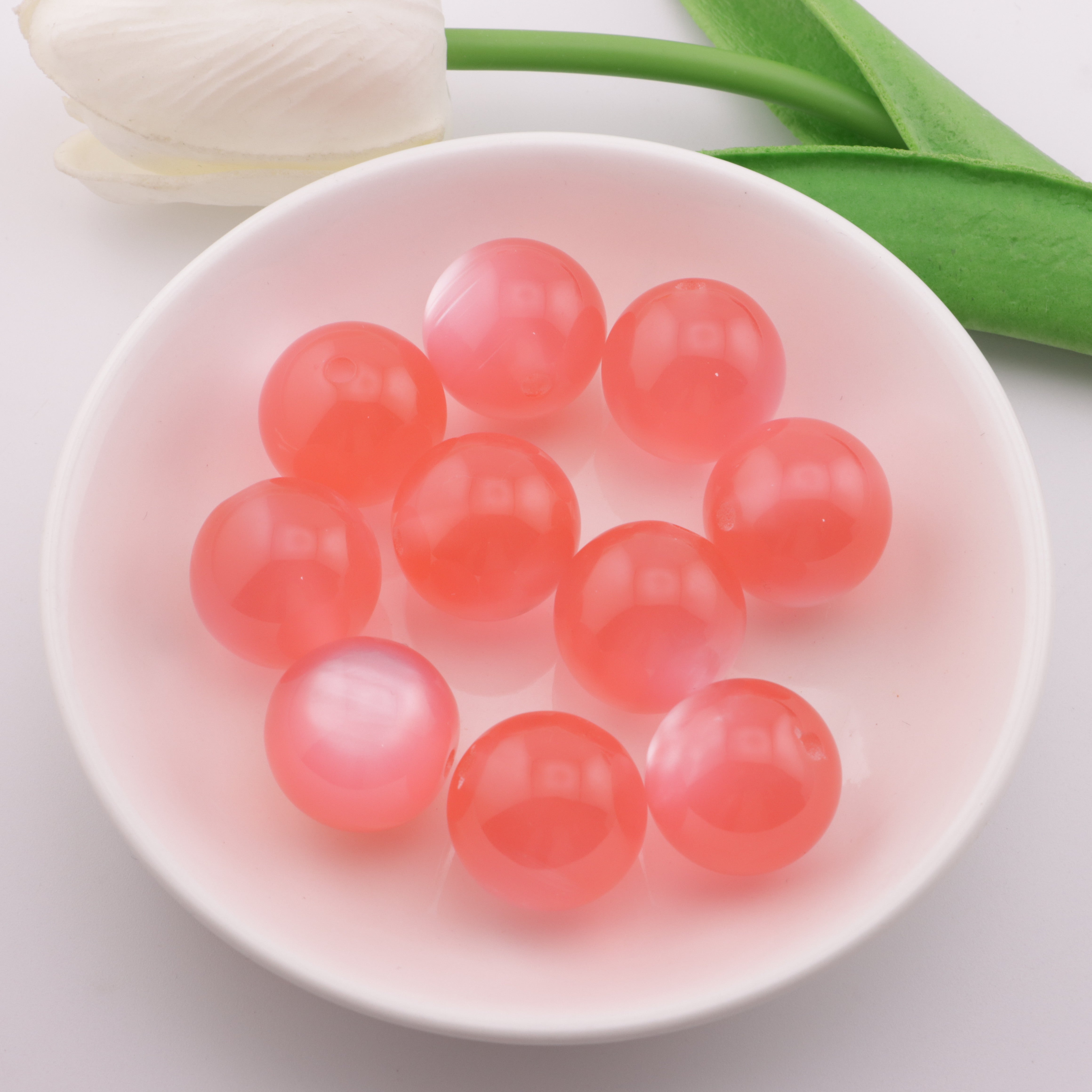 FS3536- 20mm Cat's Eye Resin Beads