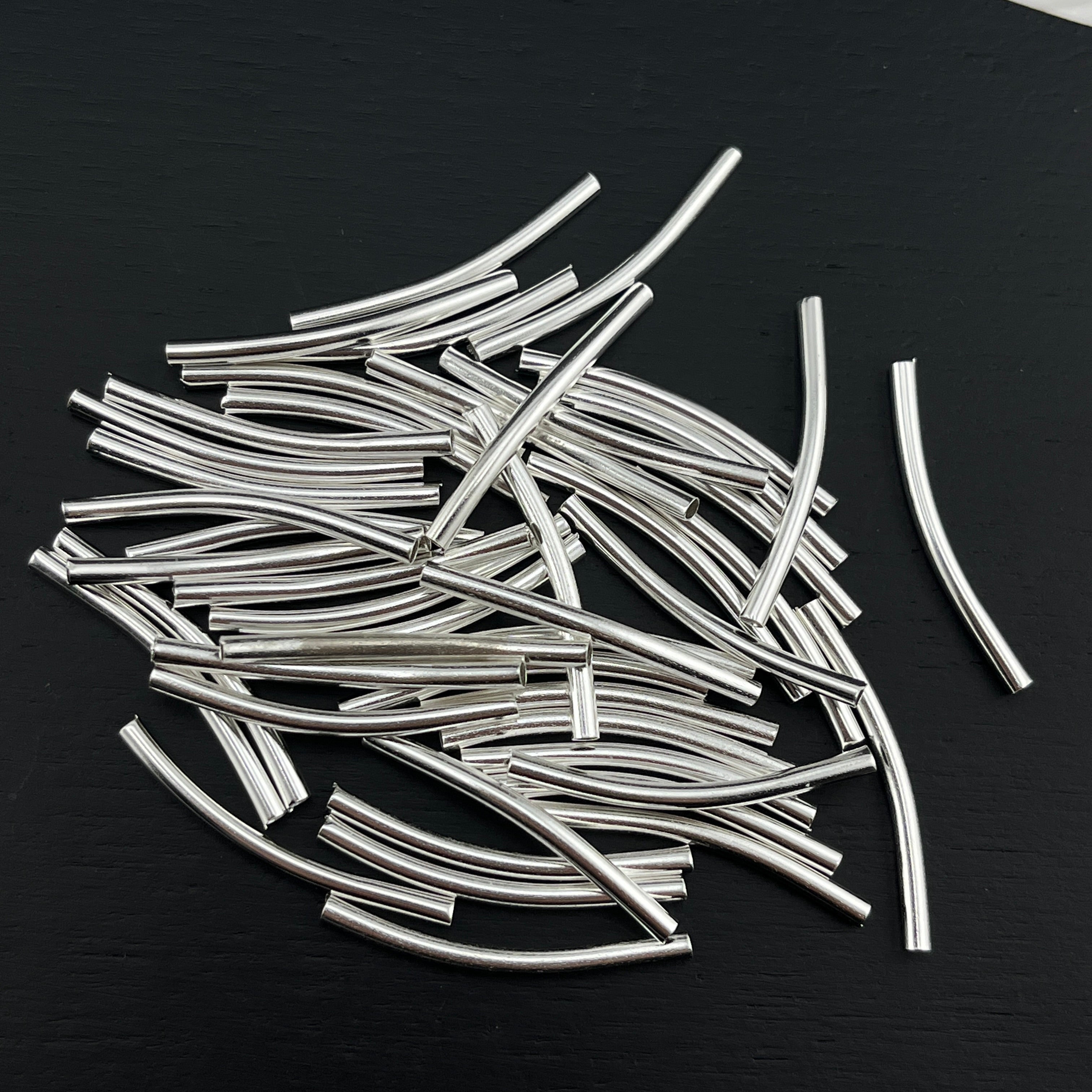 FS1603-50PCS 2*25MM Bend Tubes for car hanger 车挂圈用弯套管