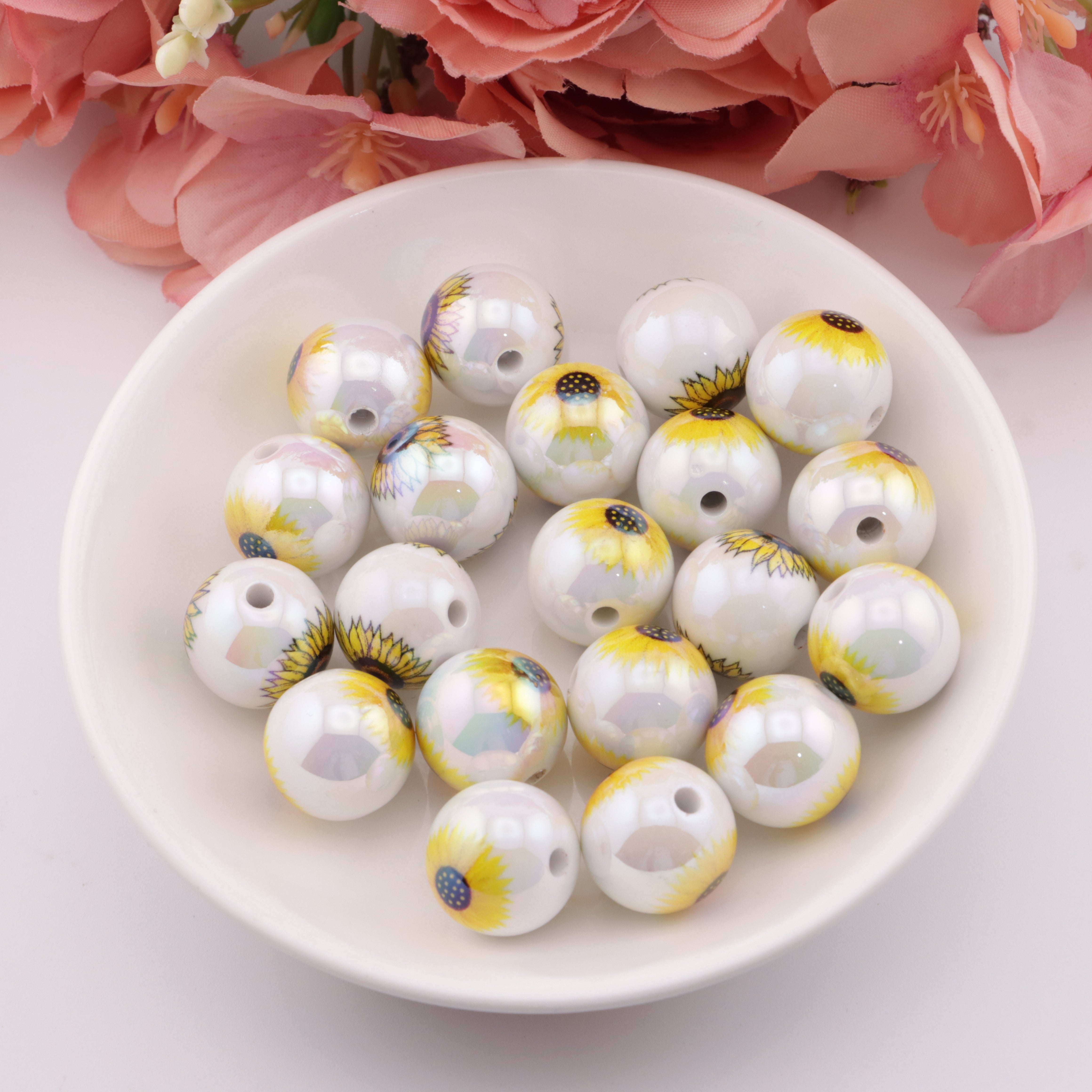 FS1289- 16mm Sunflower Beads