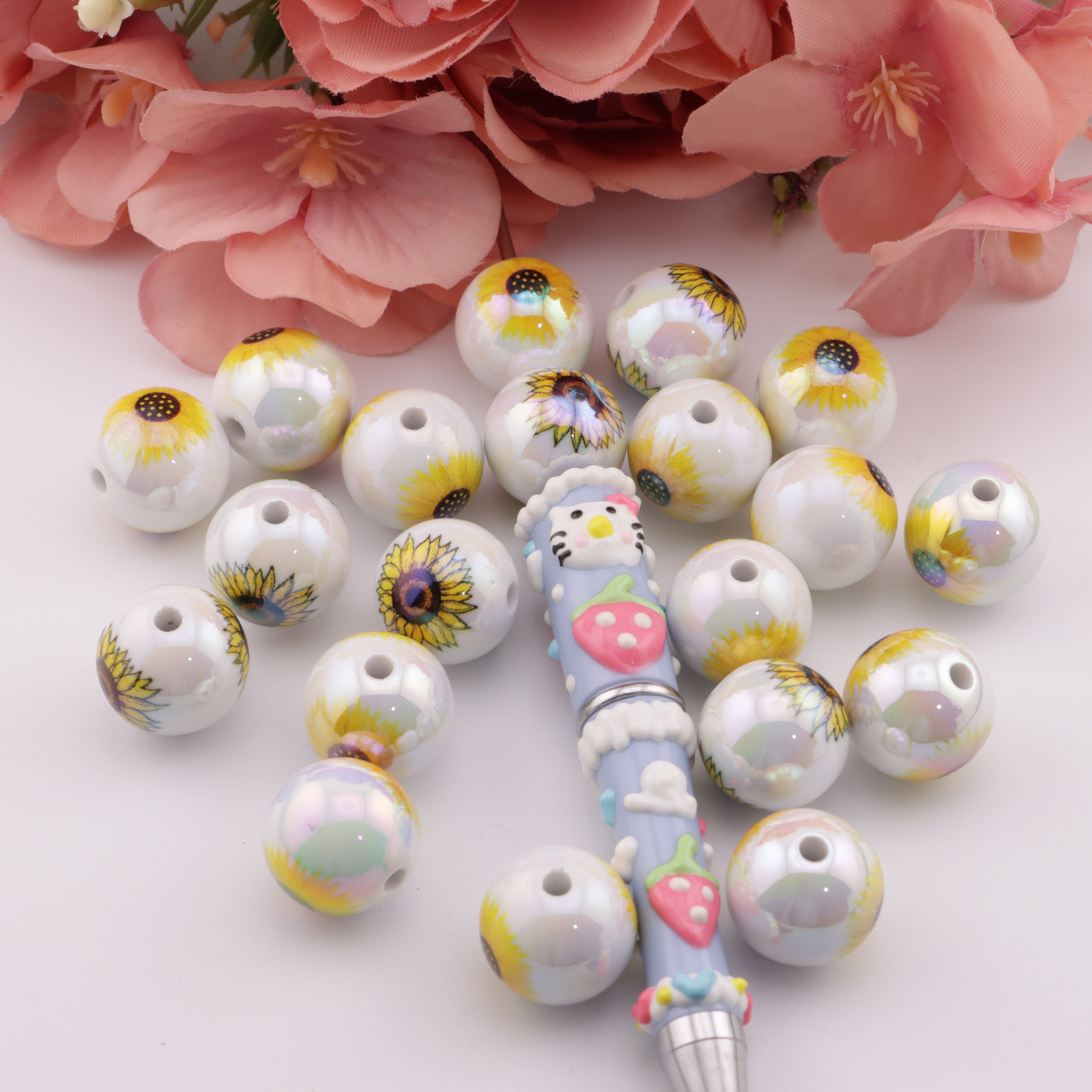 FS1289- 16mm Sunflower Beads