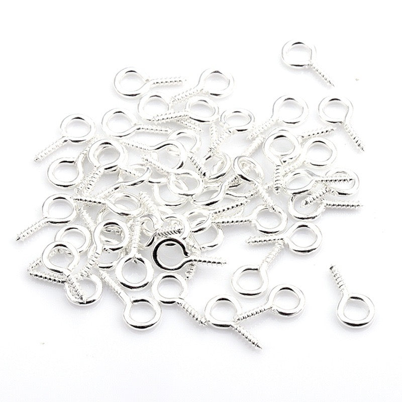 FS1801- 13×6.5mm eye Hook For Making Pendant Zoe's DIY Shop