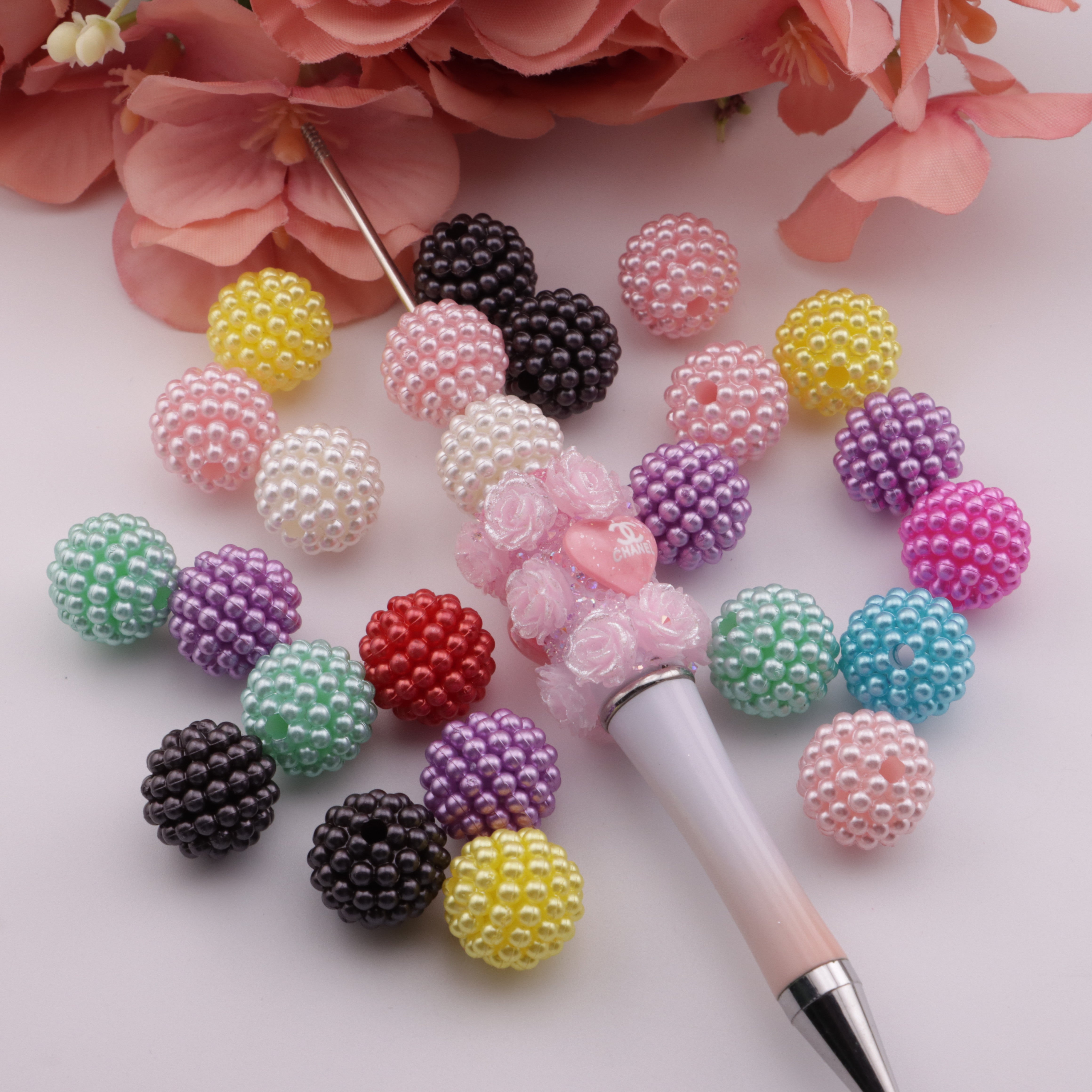 FS3799- 16mm Pearl Beads Pearl Waxberry Ball Beads