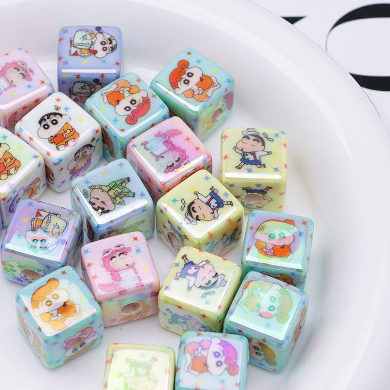 FS4301- 16mm Crayon Shin - Chan Beads Luminous Glow - In - The - Dark