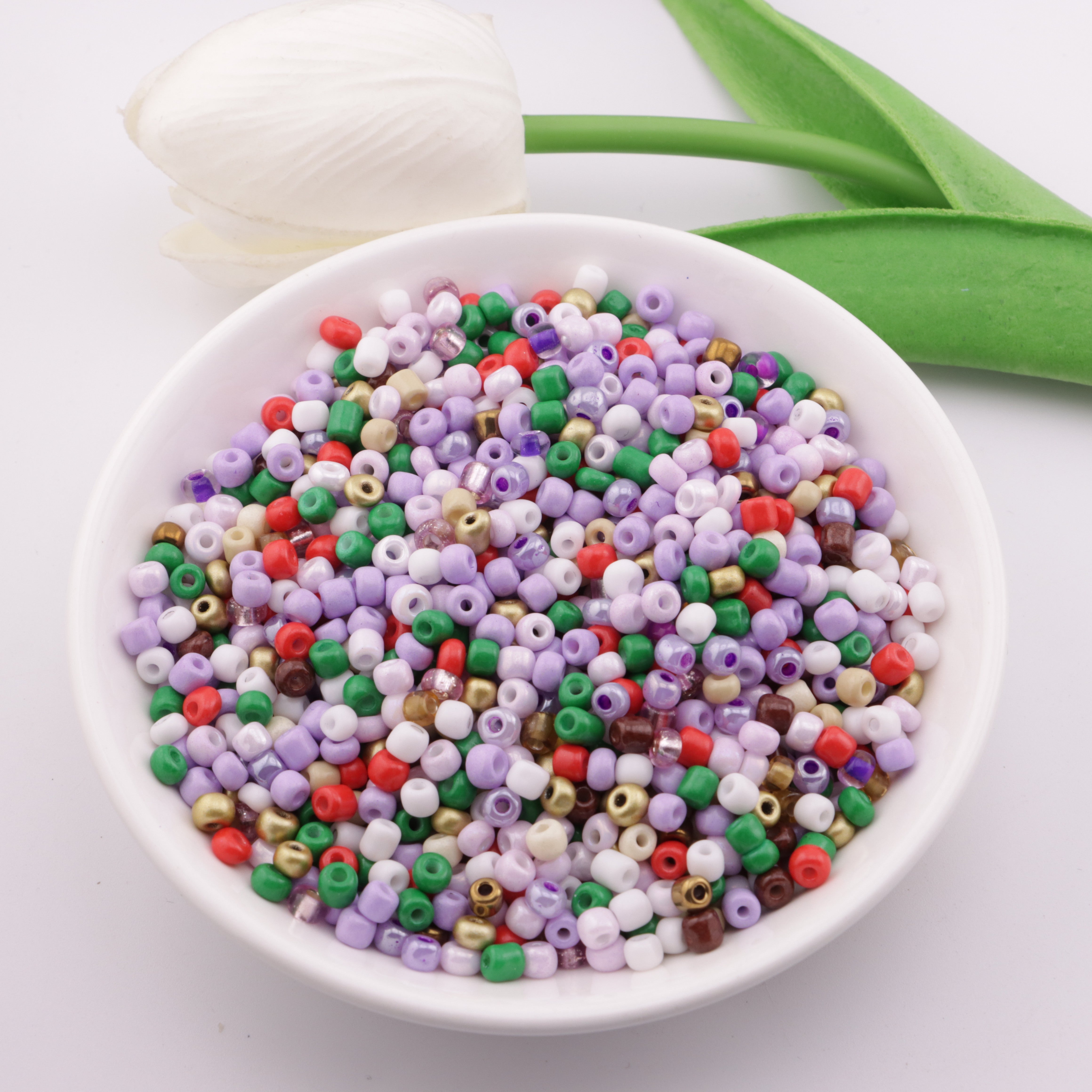 FS3054- 4mm Glass Rice Beads