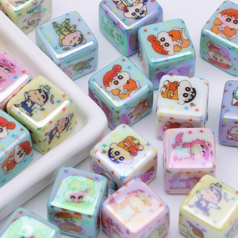 FS4301- 16mm Crayon Shin - Chan Beads Luminous Glow - In - The - Dark