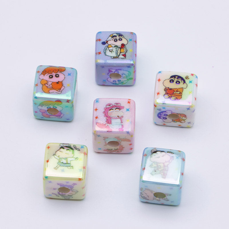 FS4301- 16mm Crayon Shin - Chan Beads Luminous Glow - In - The - Dark