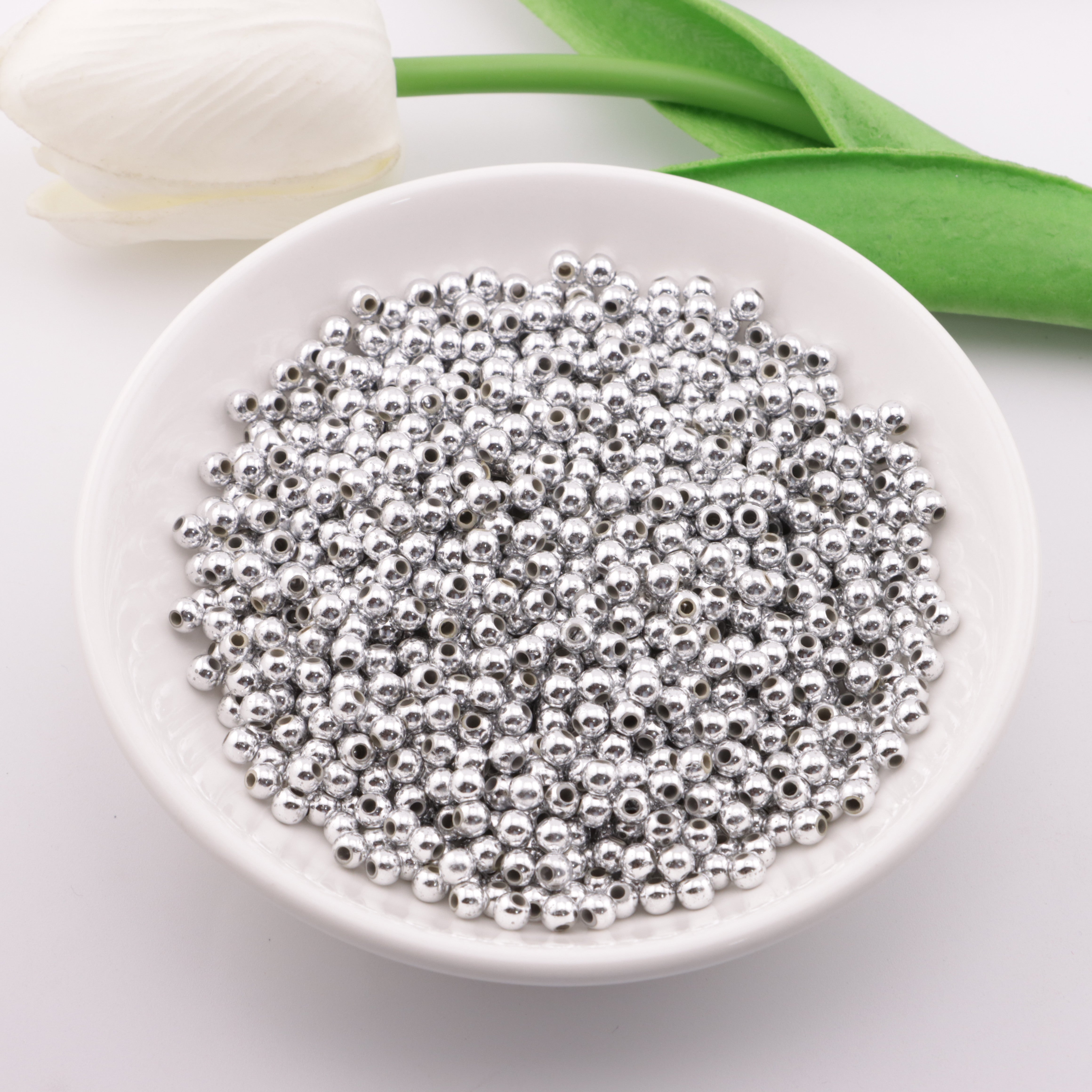 FS3683- 3mm Silver Beads Not Fit Pens