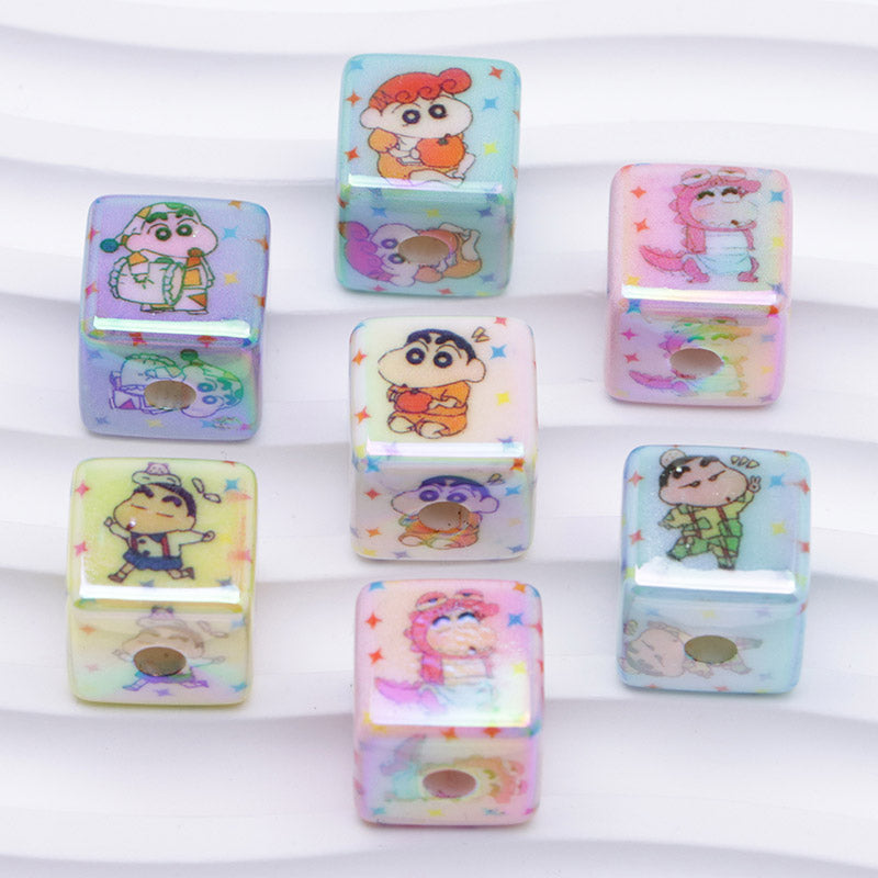 FS4301- 16mm Crayon Shin - Chan Beads Luminous Glow - In - The - Dark