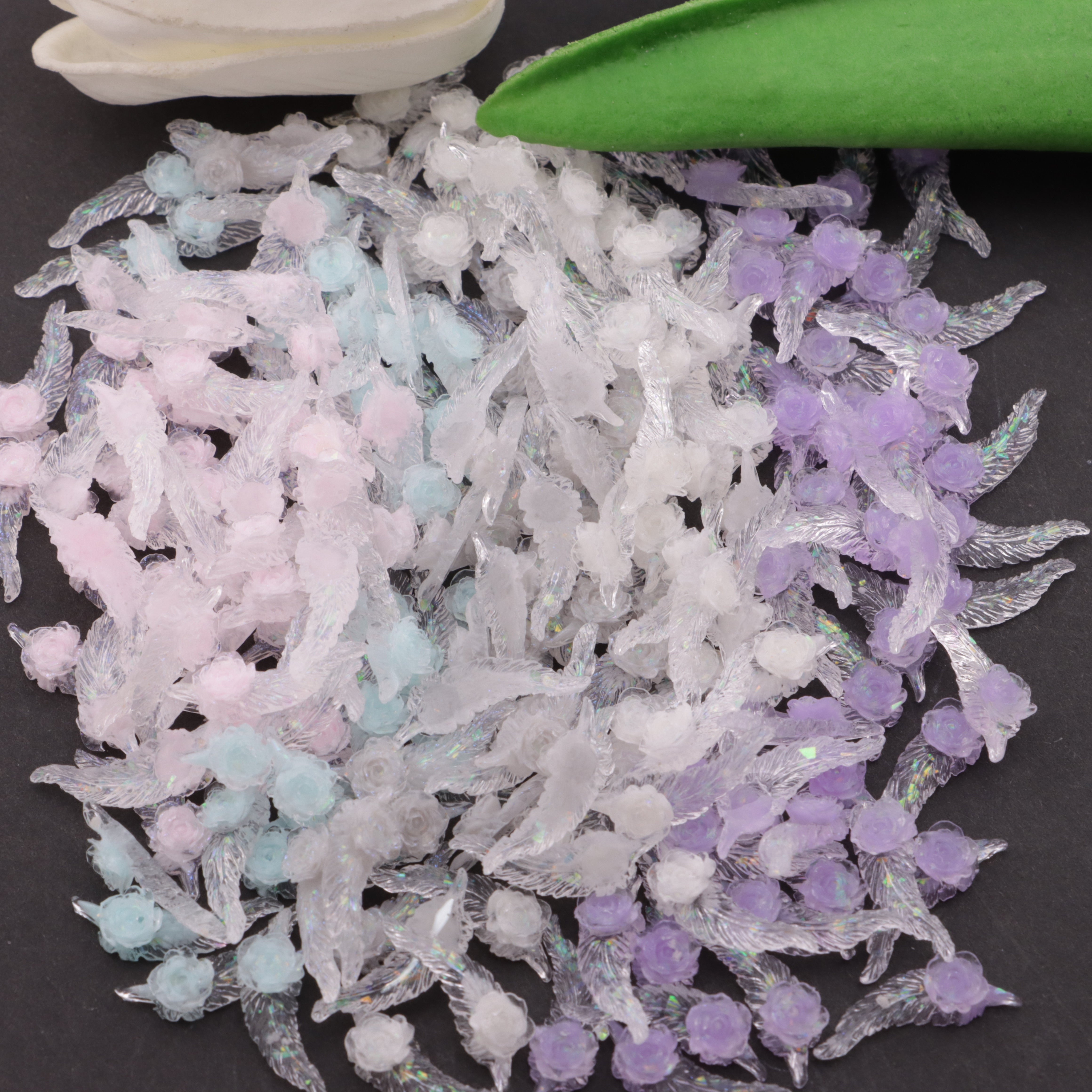 FS4068- Feather Soft Rose Flower Feather Rose Soft Flower