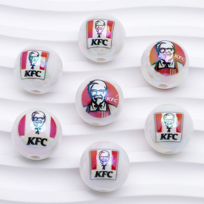 FS4260- 16mm Kfc Acrylic Beads