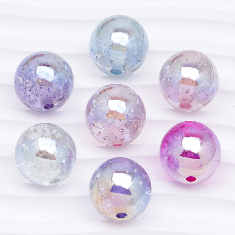FS4801- 16mm Uv Silver Foil Beads
