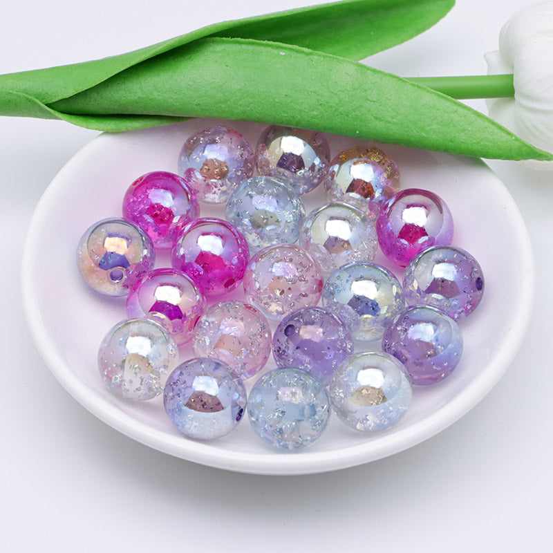 FS4801- 16mm Uv Silver Foil Beads