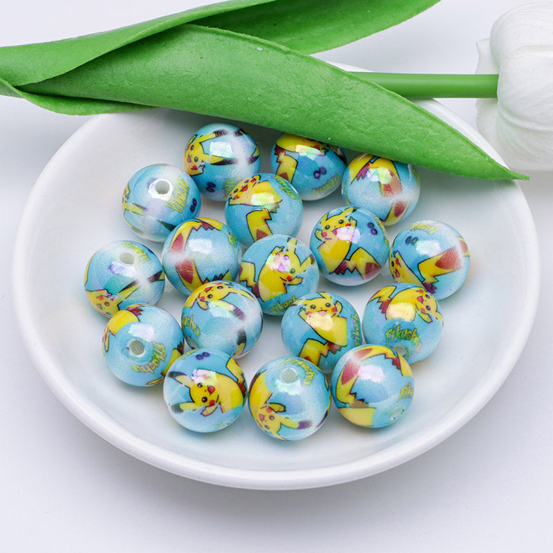 FS4293-Glowing Pichachu Acrylic Beads