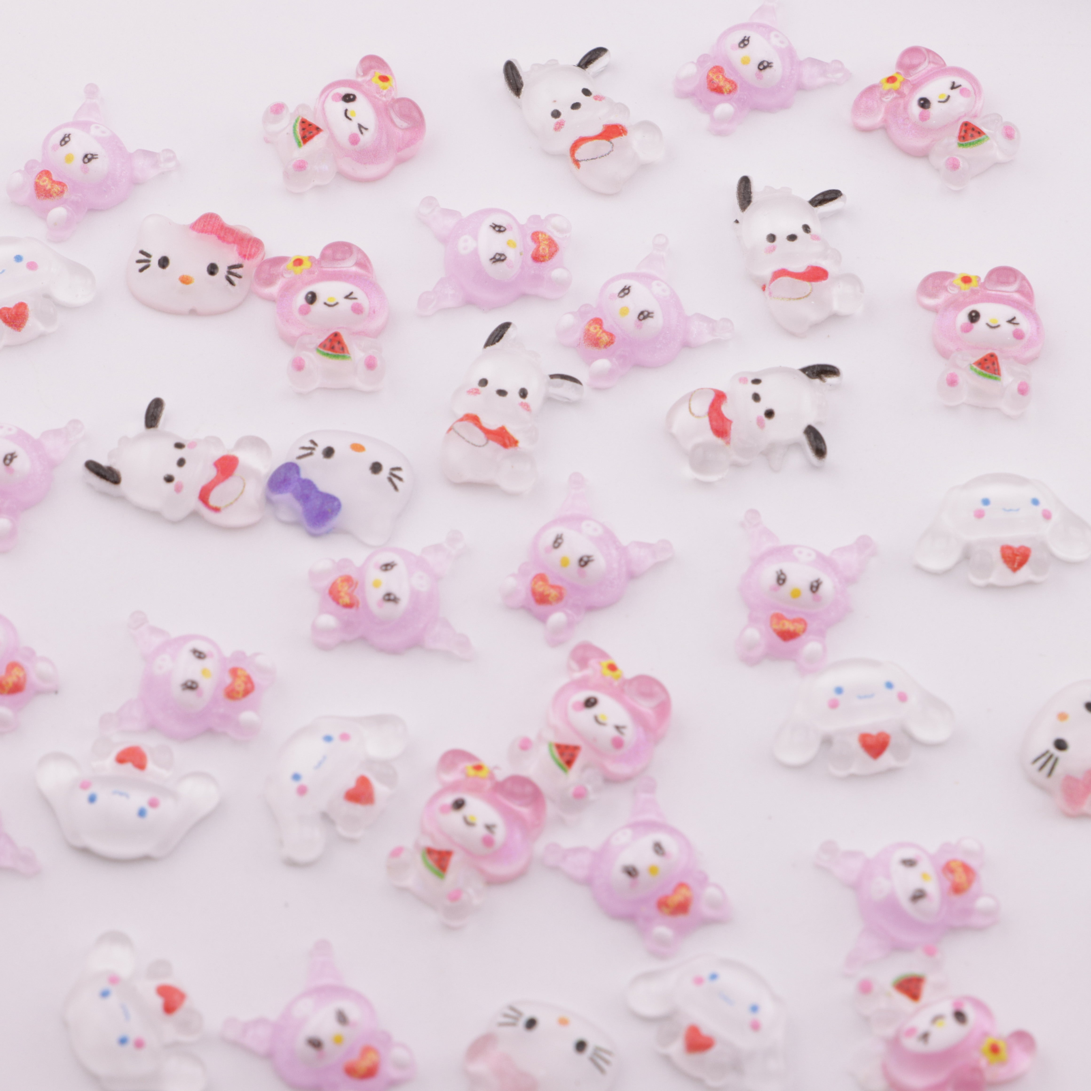 FS5585- 8mm - 12mm Mixed Color Charms Sanrio Mixed - Color Small Patches