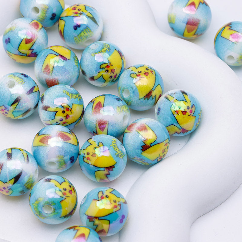 FS4293-Glowing Pichachu Acrylic Beads
