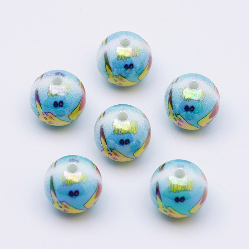 FS4293-Glowing Pichachu Acrylic Beads