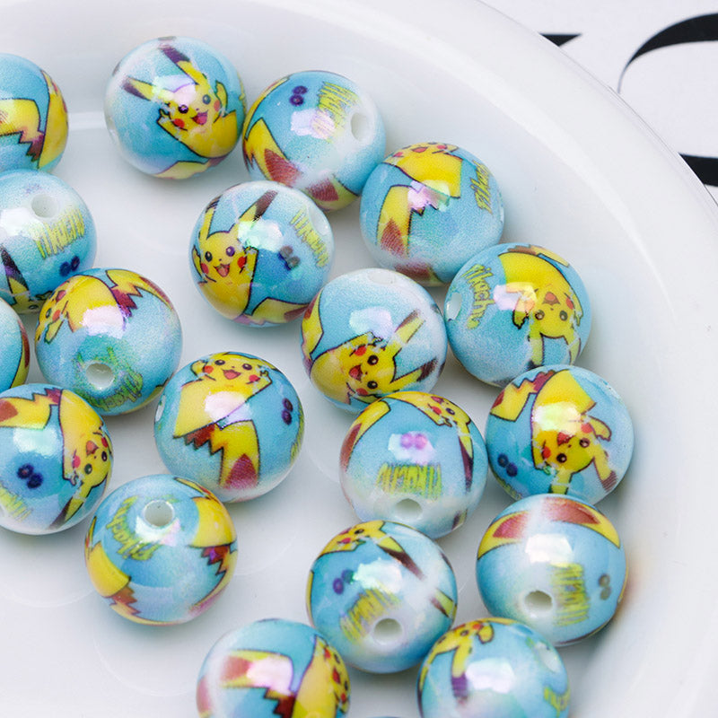 FS4293-Glowing Pichachu Acrylic Beads