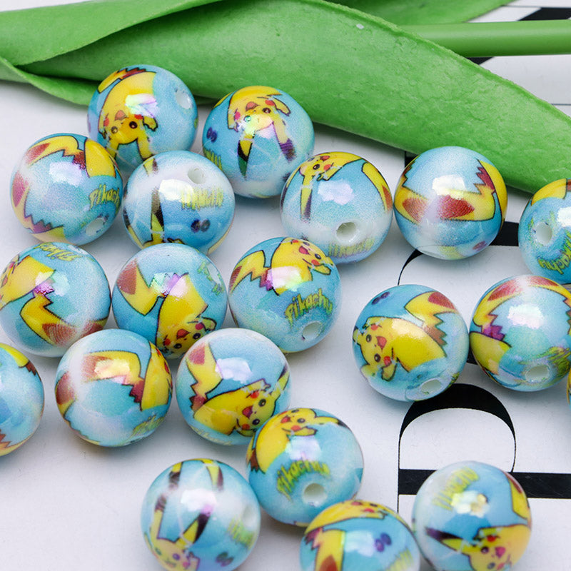 FS4293-Glowing Pichachu Acrylic Beads