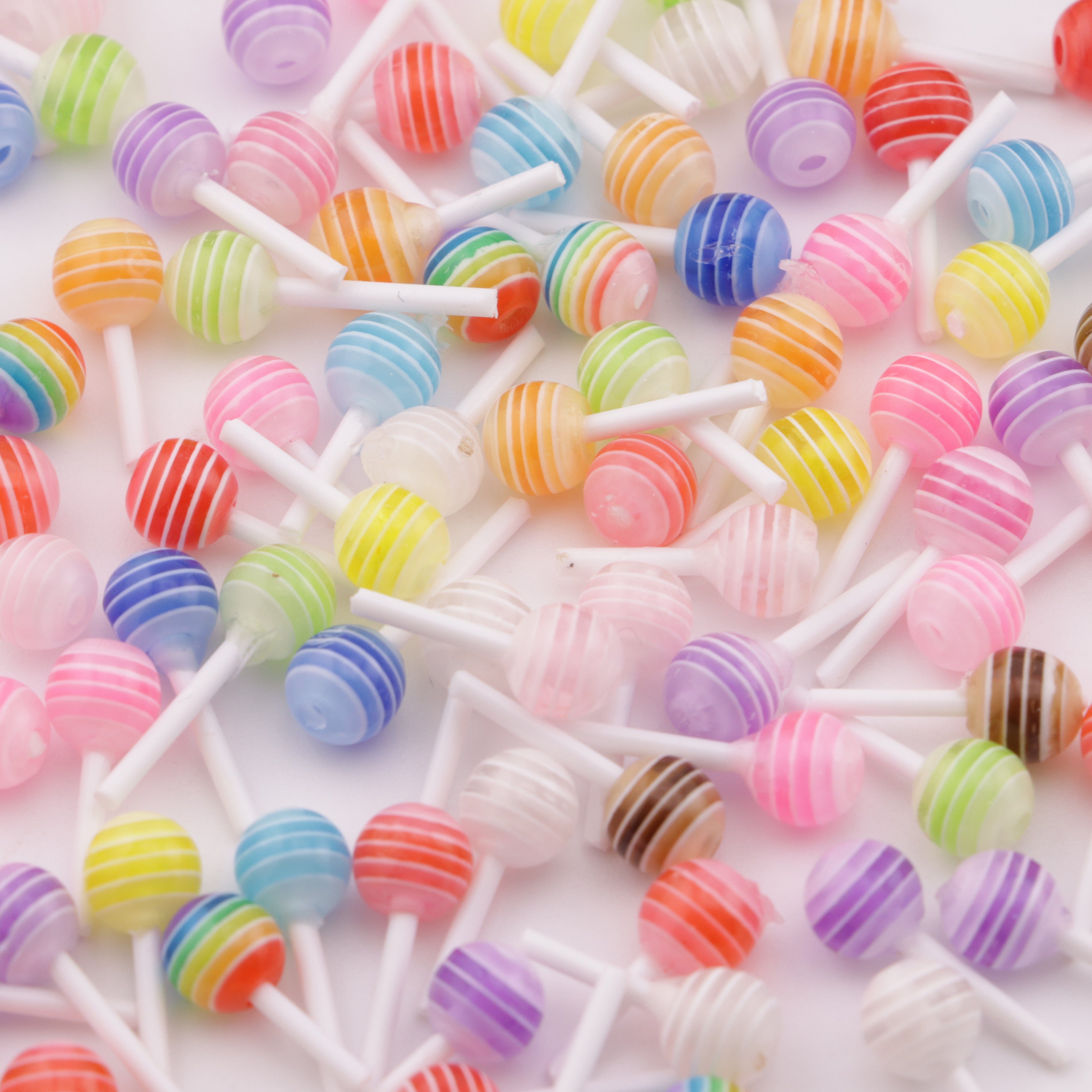 FS4996- 6mm Lollipop Resin Nail Stickers