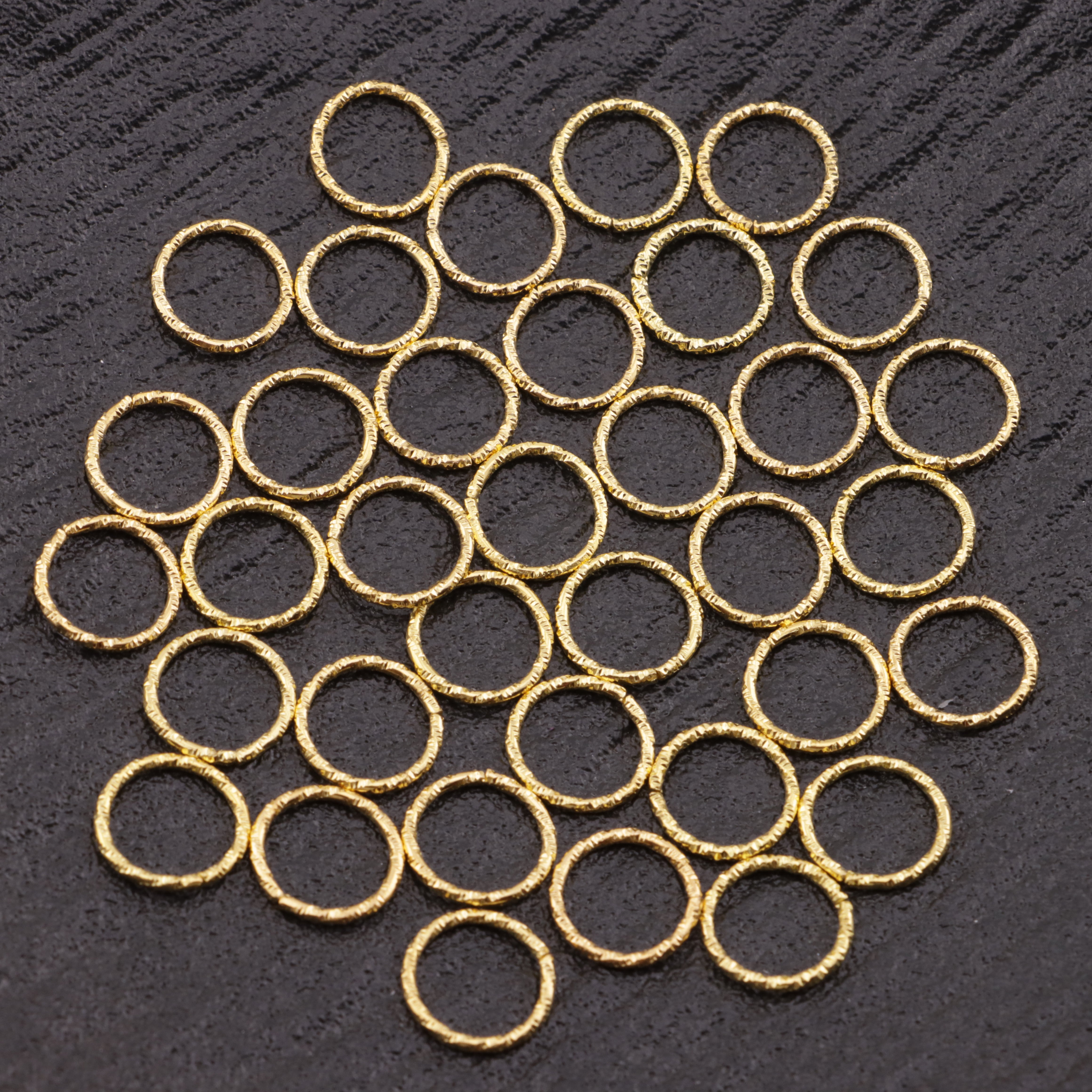 FS3619- 12mm Jump Ring Twisted Round Open Circle