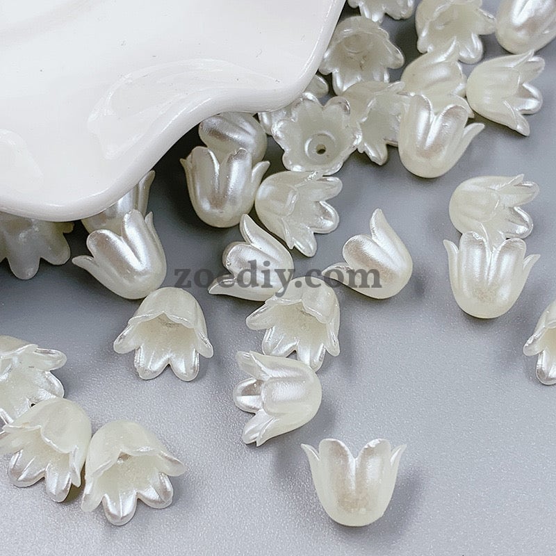 FS0935- Mixed Color Pearl Looking Valley Of Lily Acrylic Beads For Making Car Hangers