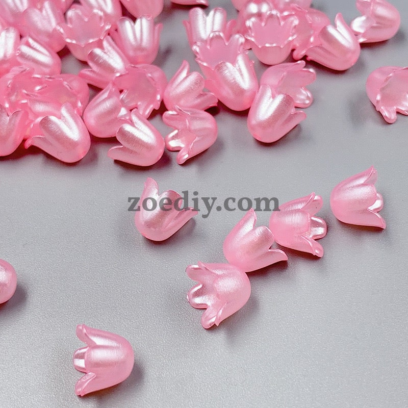 FS0935- Mixed Color Pearl Looking Valley Of Lily Acrylic Beads For Making Car Hangers