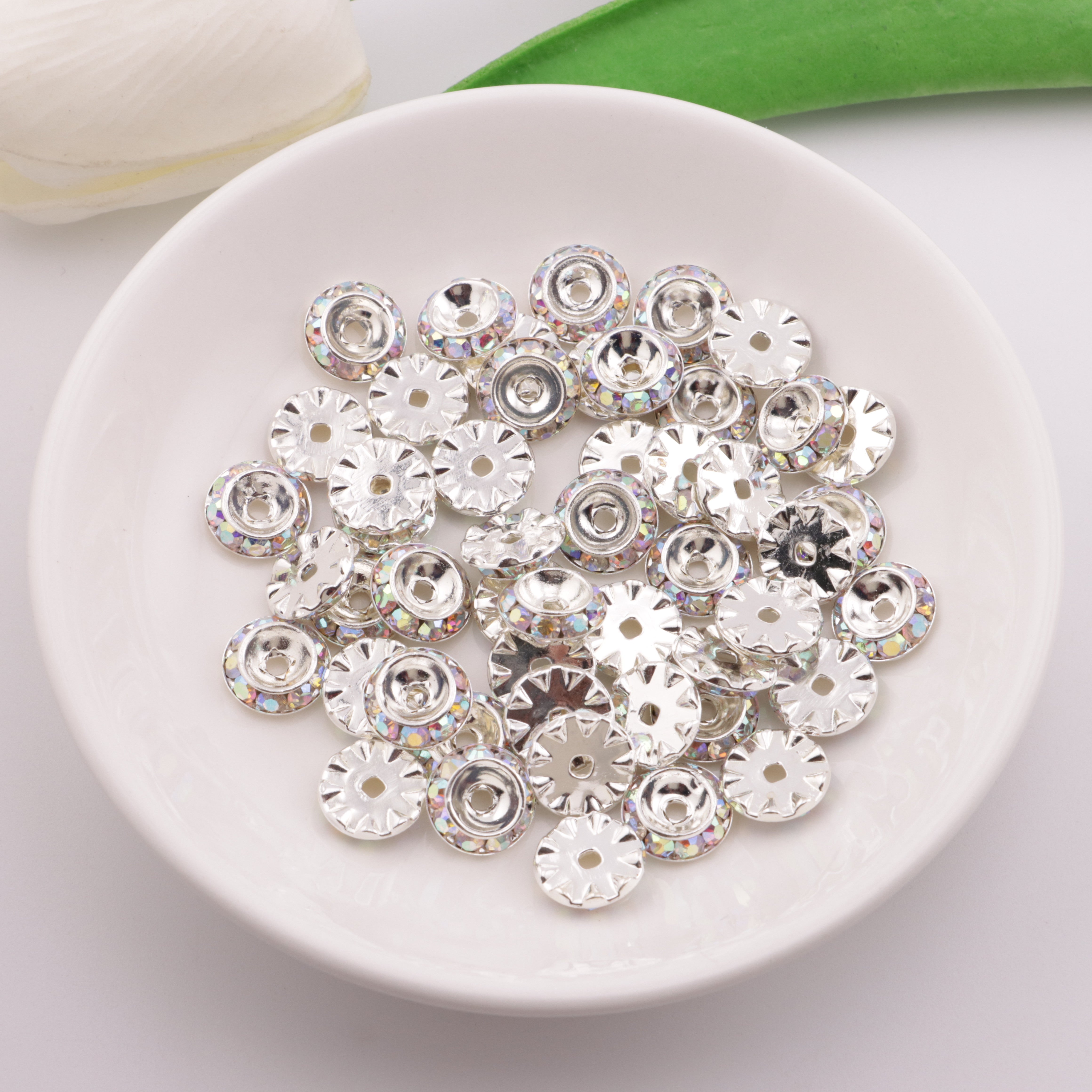 FS3596- 11mm UFO Spacers Flying Saucer Separating Beads