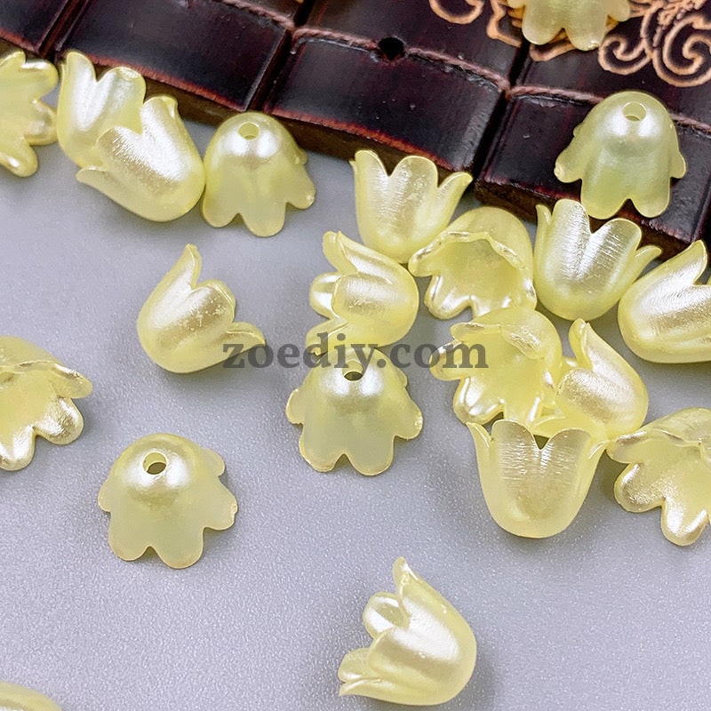 FS0935- Mixed Color Pearl Looking Valley Of Lily Acrylic Beads For Making Car Hangers