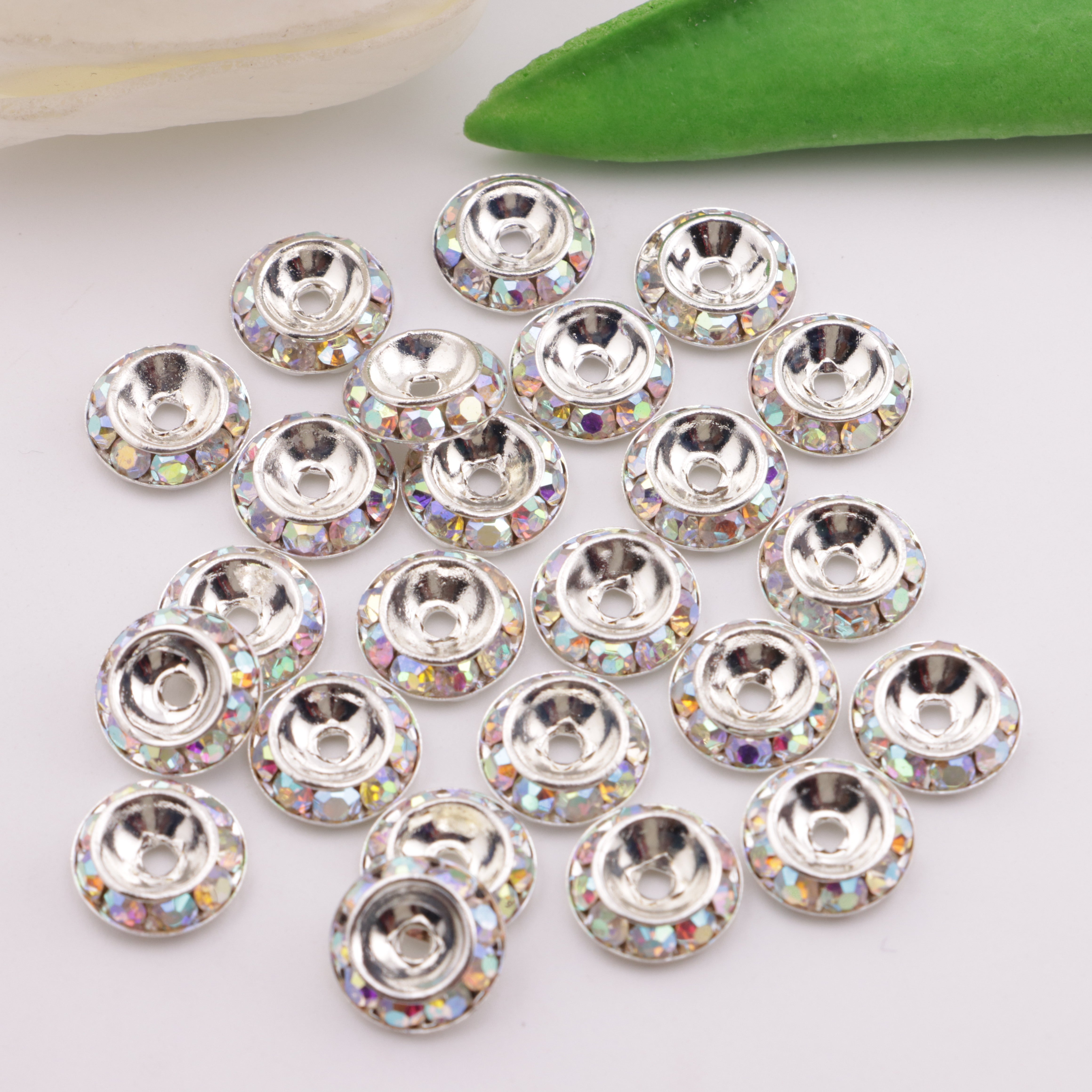 FS3596- 11mm UFO Spacers Flying Saucer Separating Beads