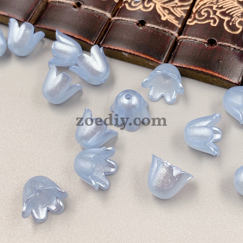 FS0935- Mixed Color Pearl Looking Valley Of Lily Acrylic Beads For Making Car Hangers