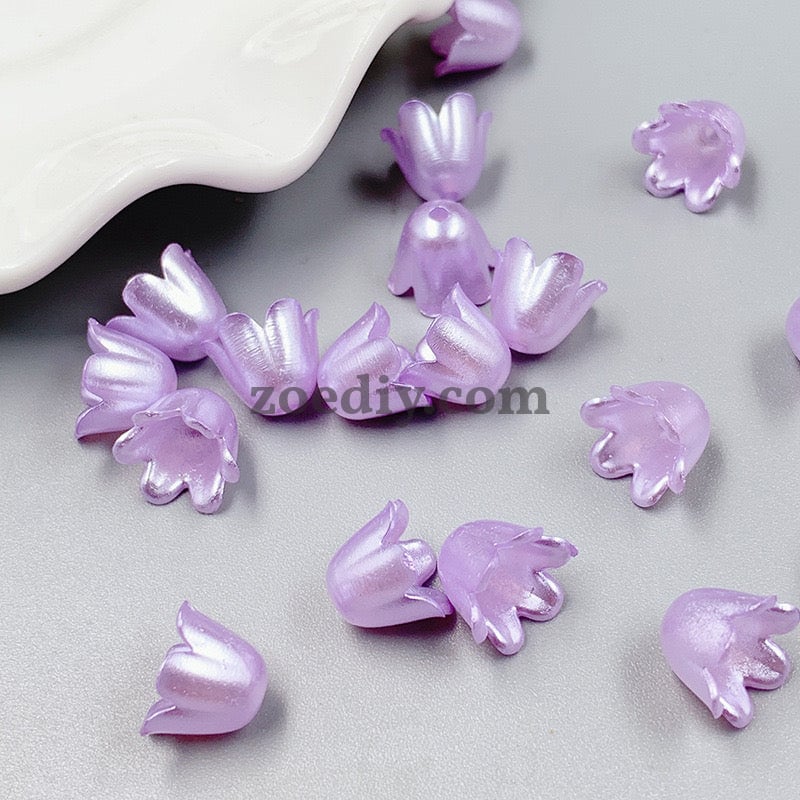 FS0935- Mixed Color Pearl Looking Valley Of Lily Acrylic Beads For Making Car Hangers