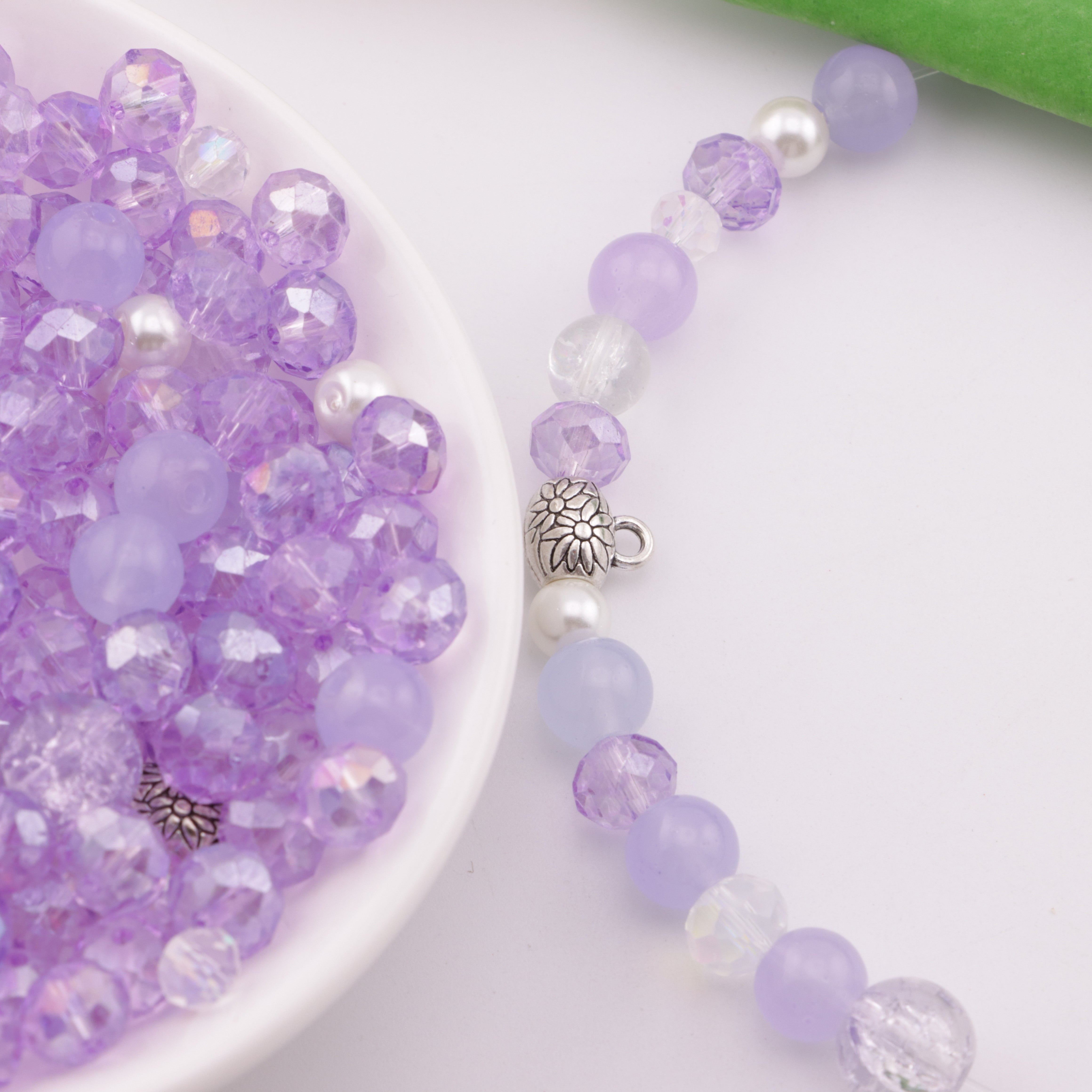 FS3830- Purple Mixed-style Glass Beads
