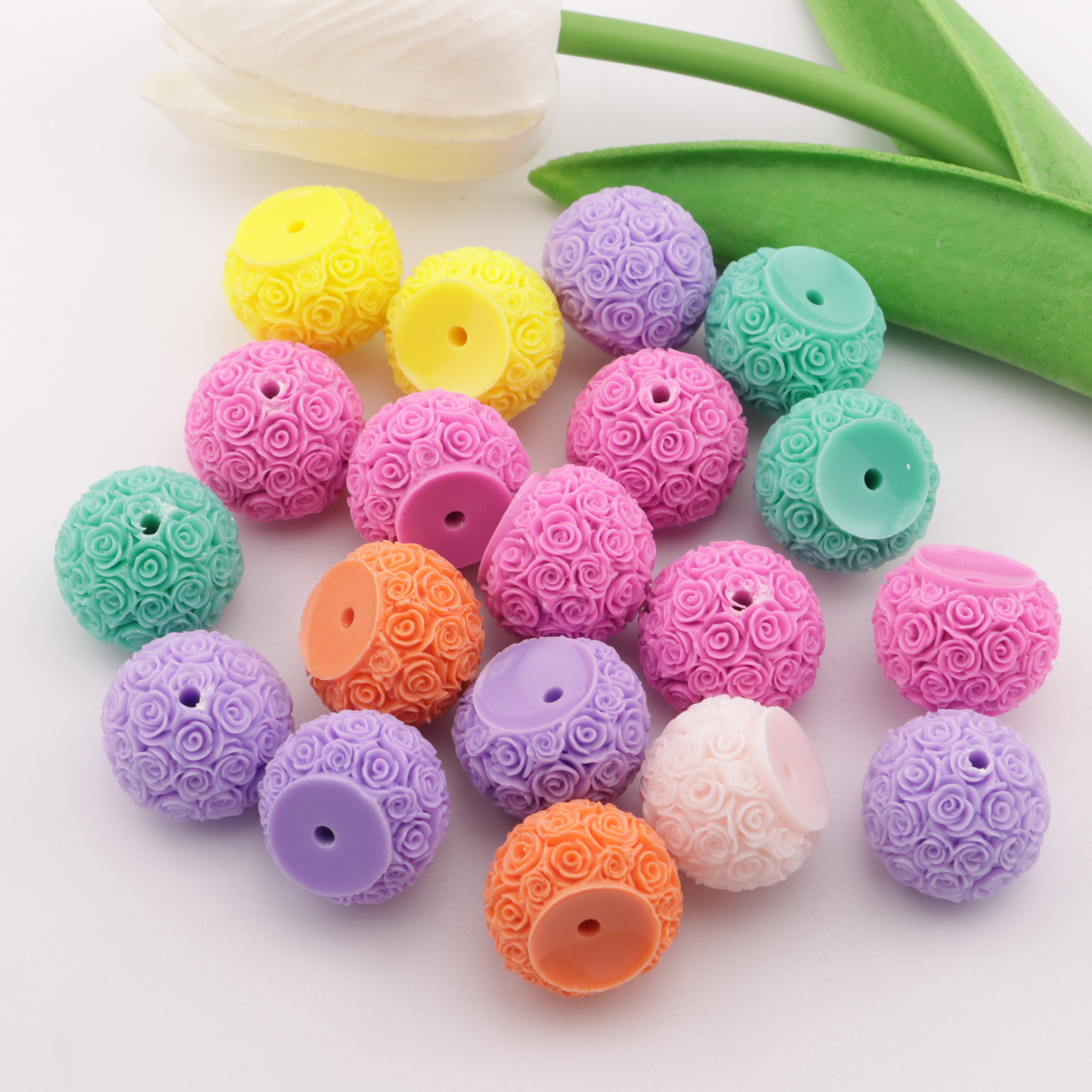 FS4420- 18mm Flower Beads (Flower Ball Beads)
