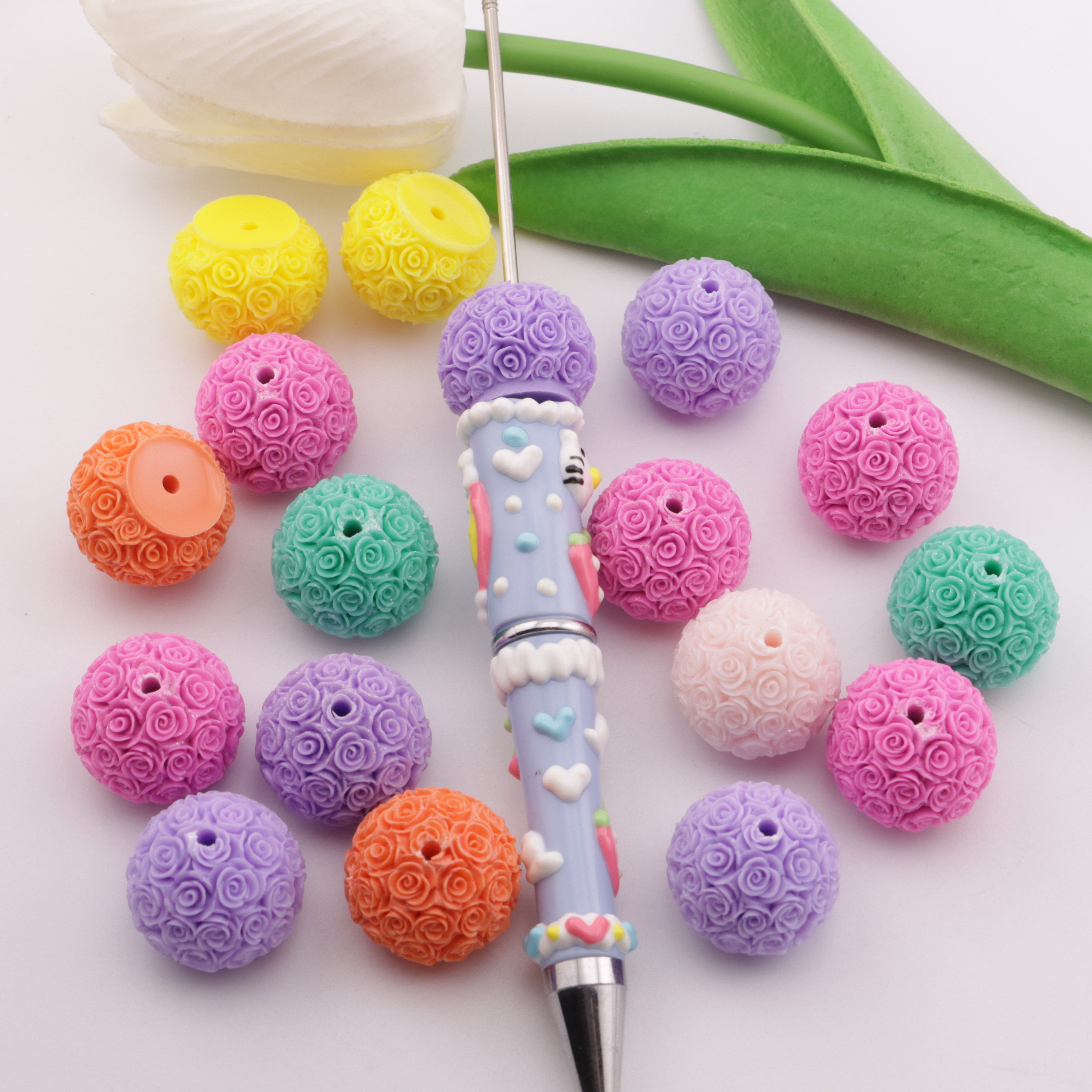 FS4420- 18mm Flower Beads (Flower Ball Beads)