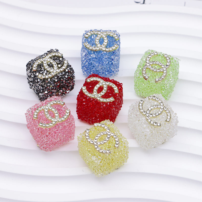 FS4941- 16mm Cc Granulated Sugar Beads for Crafts DIY Bracelets Keychains Pens Jewelry Making Supplies Zoe's DIY Shop