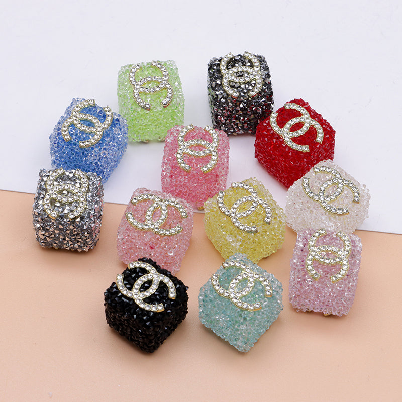 FS4941- 16mm Cc Granulated Sugar Beads for Crafts DIY Bracelets Keychains Pens Jewelry Making Supplies Zoe's DIY Shop