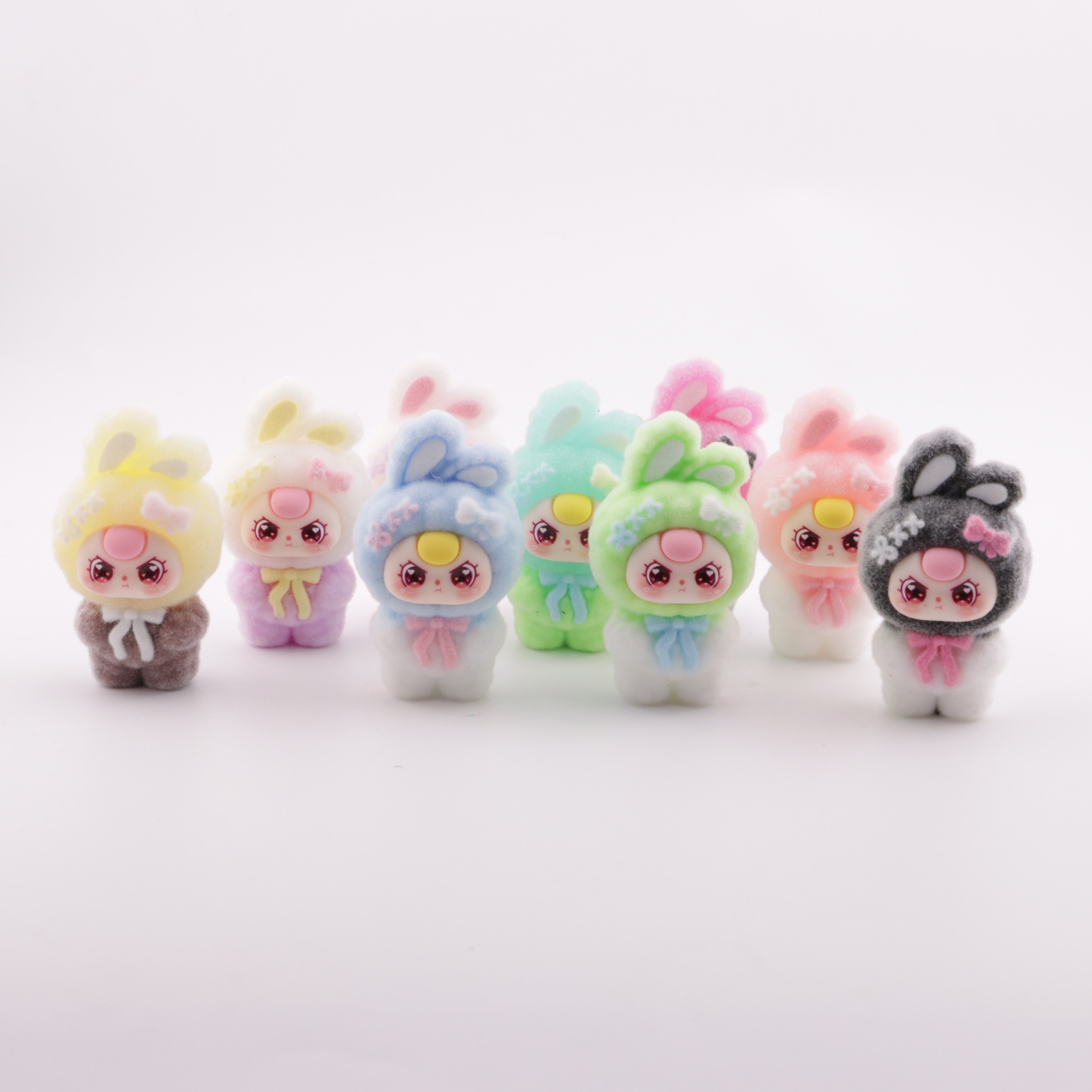 FS5195- Three-year-old Child's Rabbit Flocked Resin Beads
