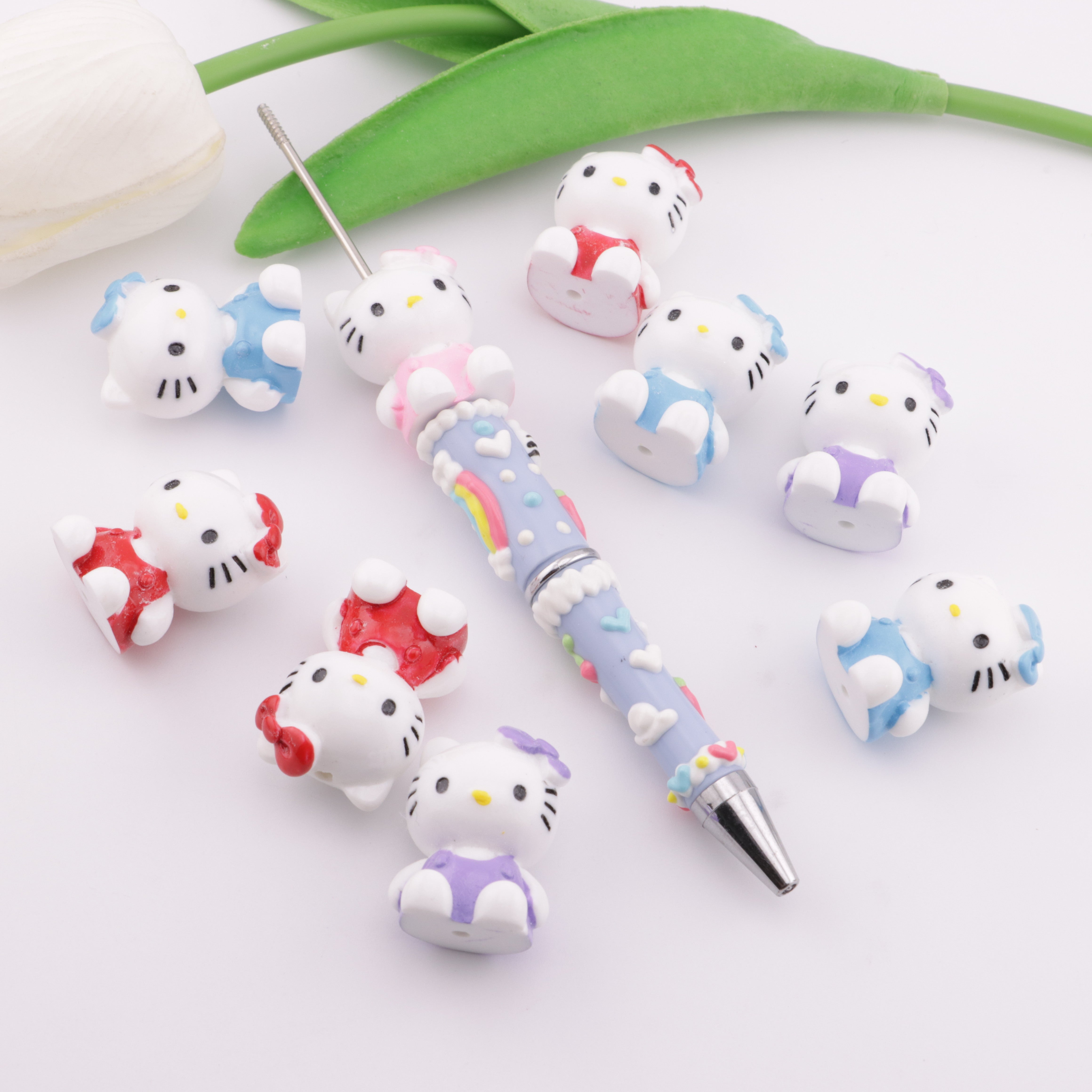 FS2998- Hk Beads Hello Kitty Perforated Beads