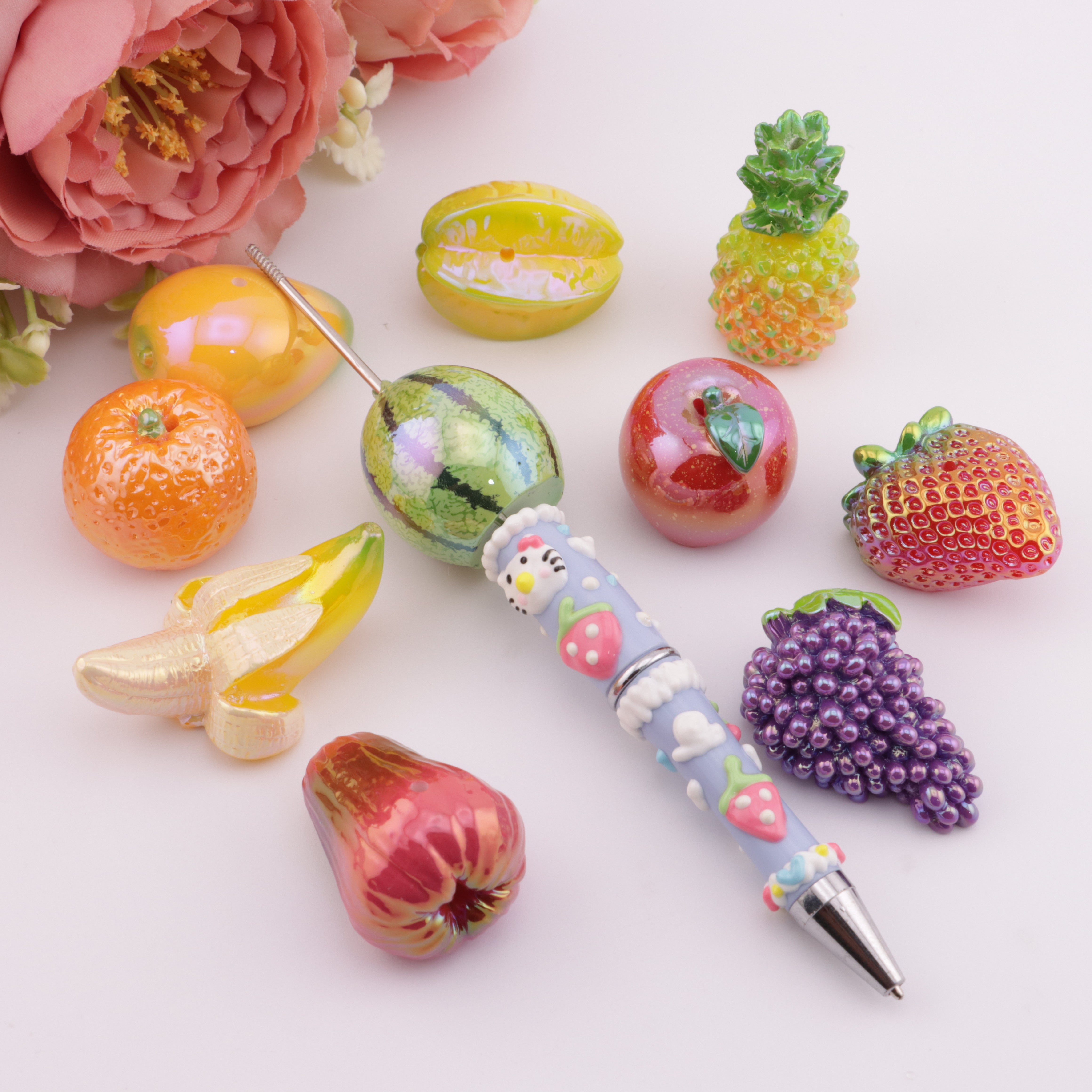 FS4892- Three - dimensional Fruit Resin Beads