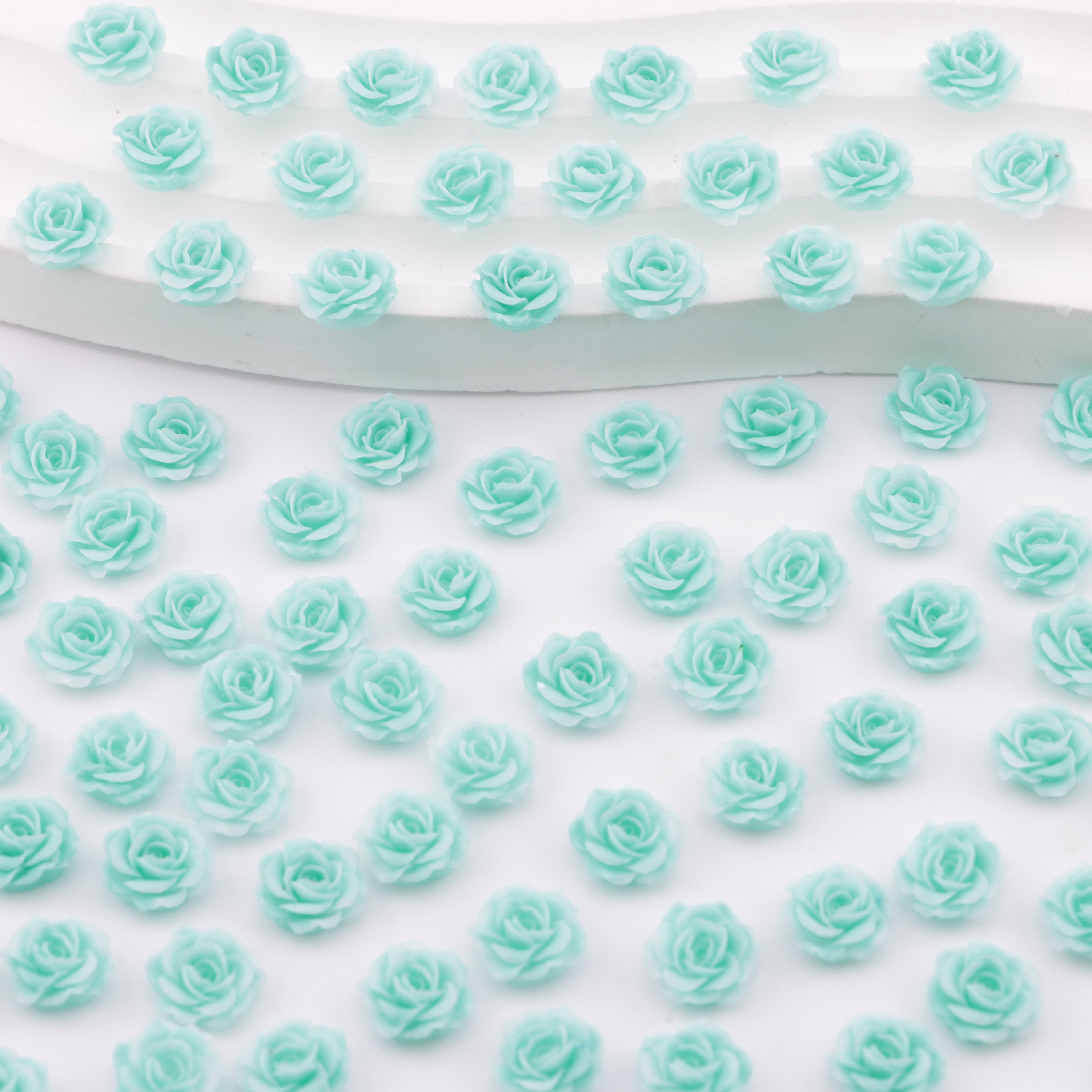 FS5216- 10mm Soft Flower Charms, Soft Flower Patches, Luminous