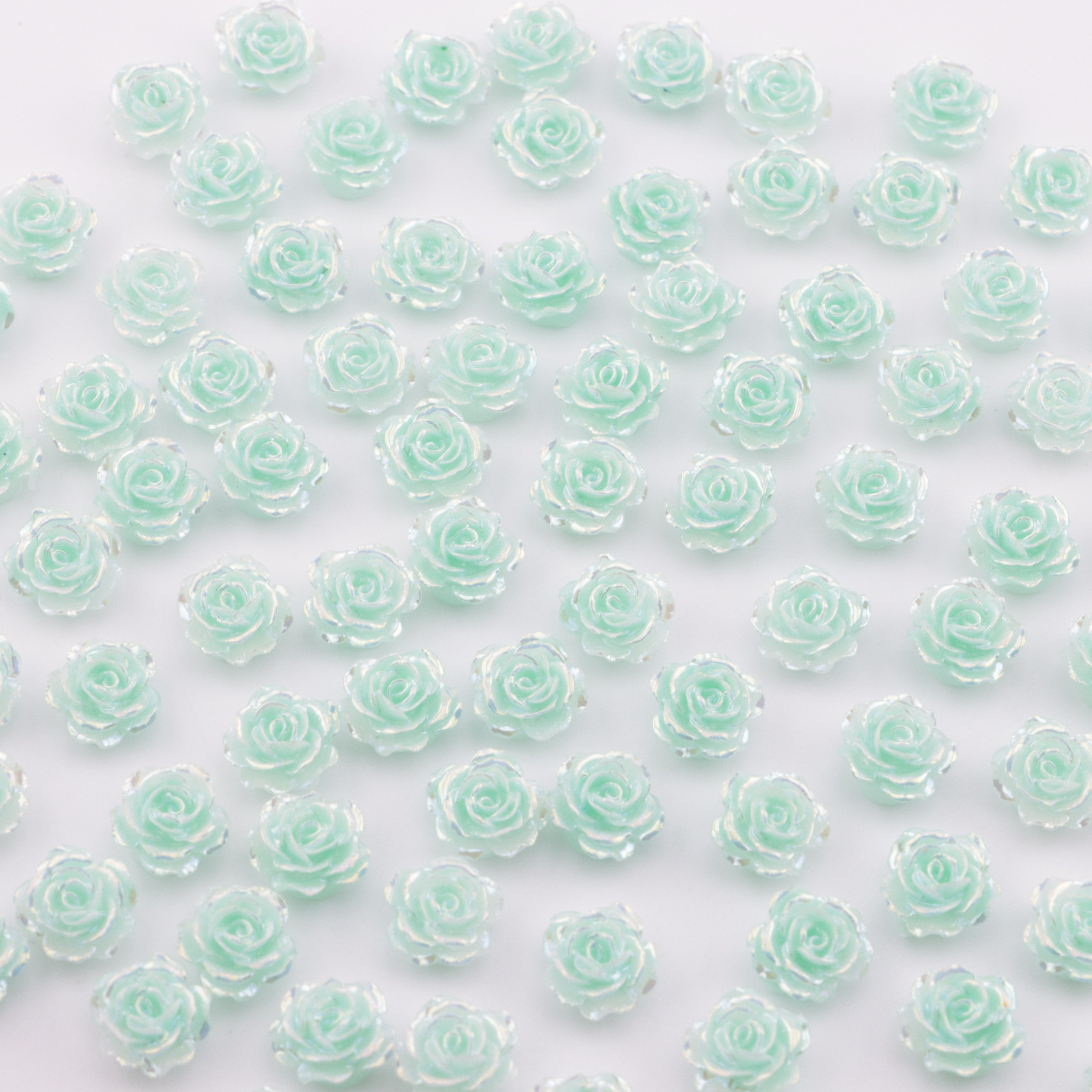 FS5550- 10mm UV Soft Flower Charms Soft Flower Patches Luminous