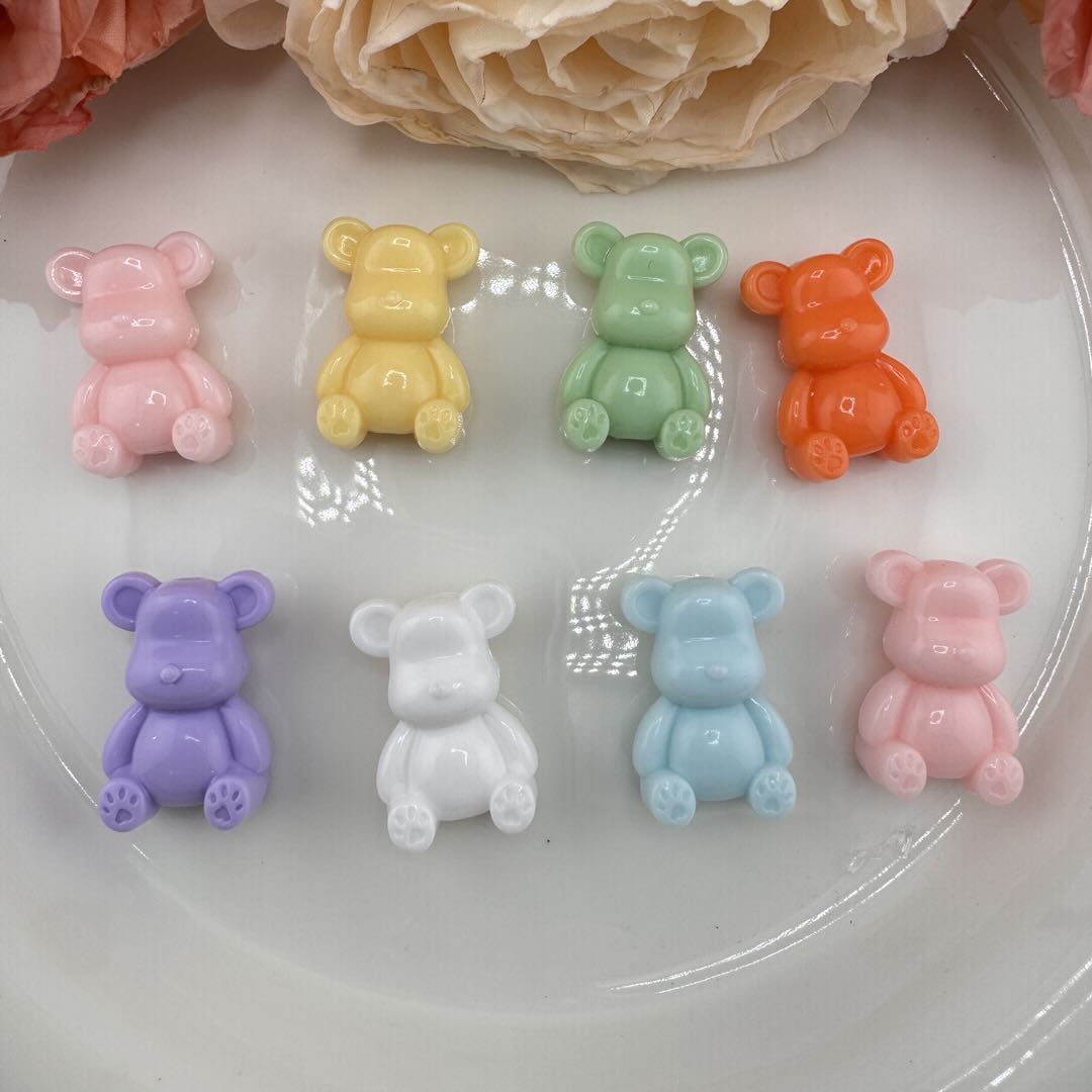 FS10949-About 18×26mm Mixed Color Bear Based Beads