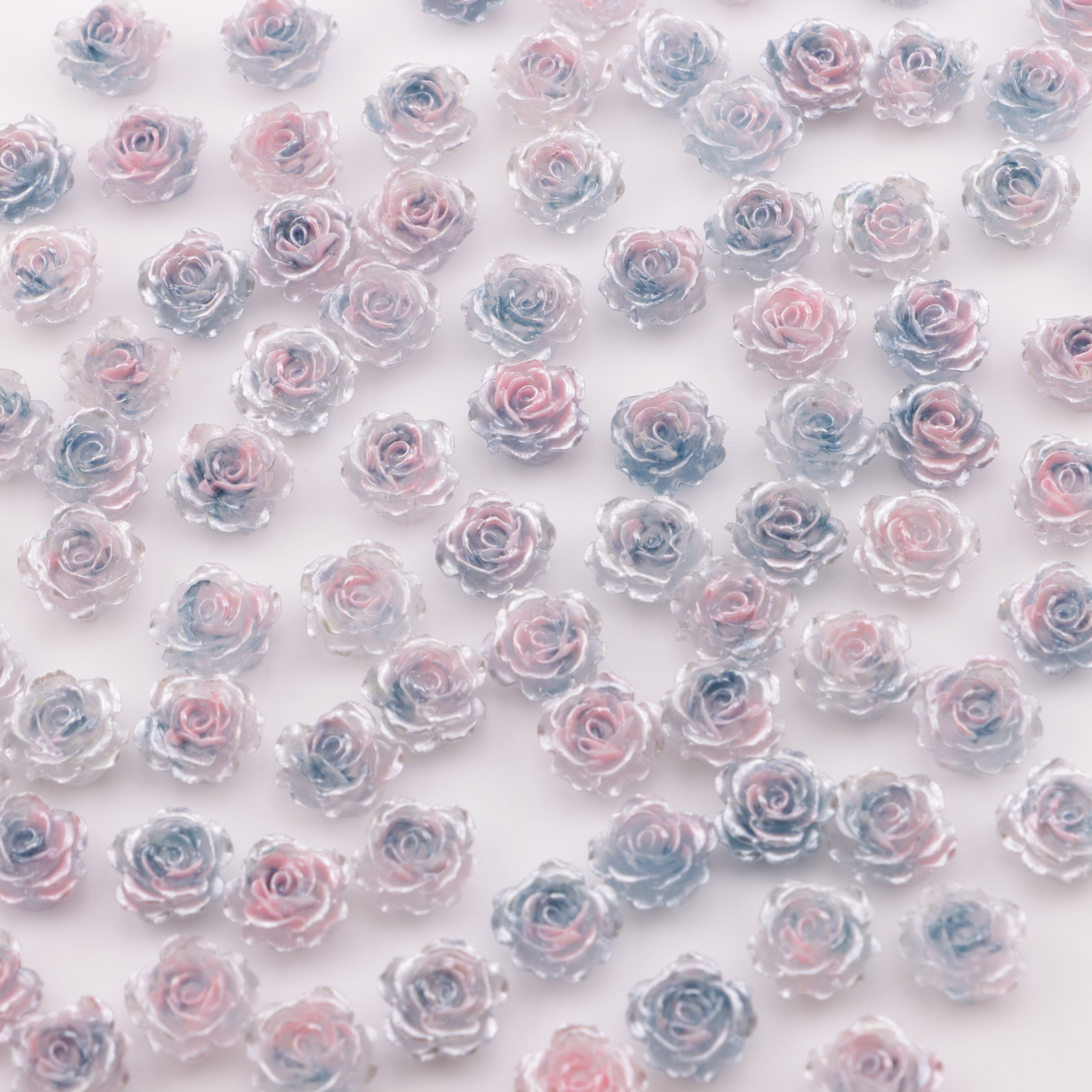 FS5496- 10mm Soft Flower Charms Soft Flower Patches Luminous Glow In The Dark