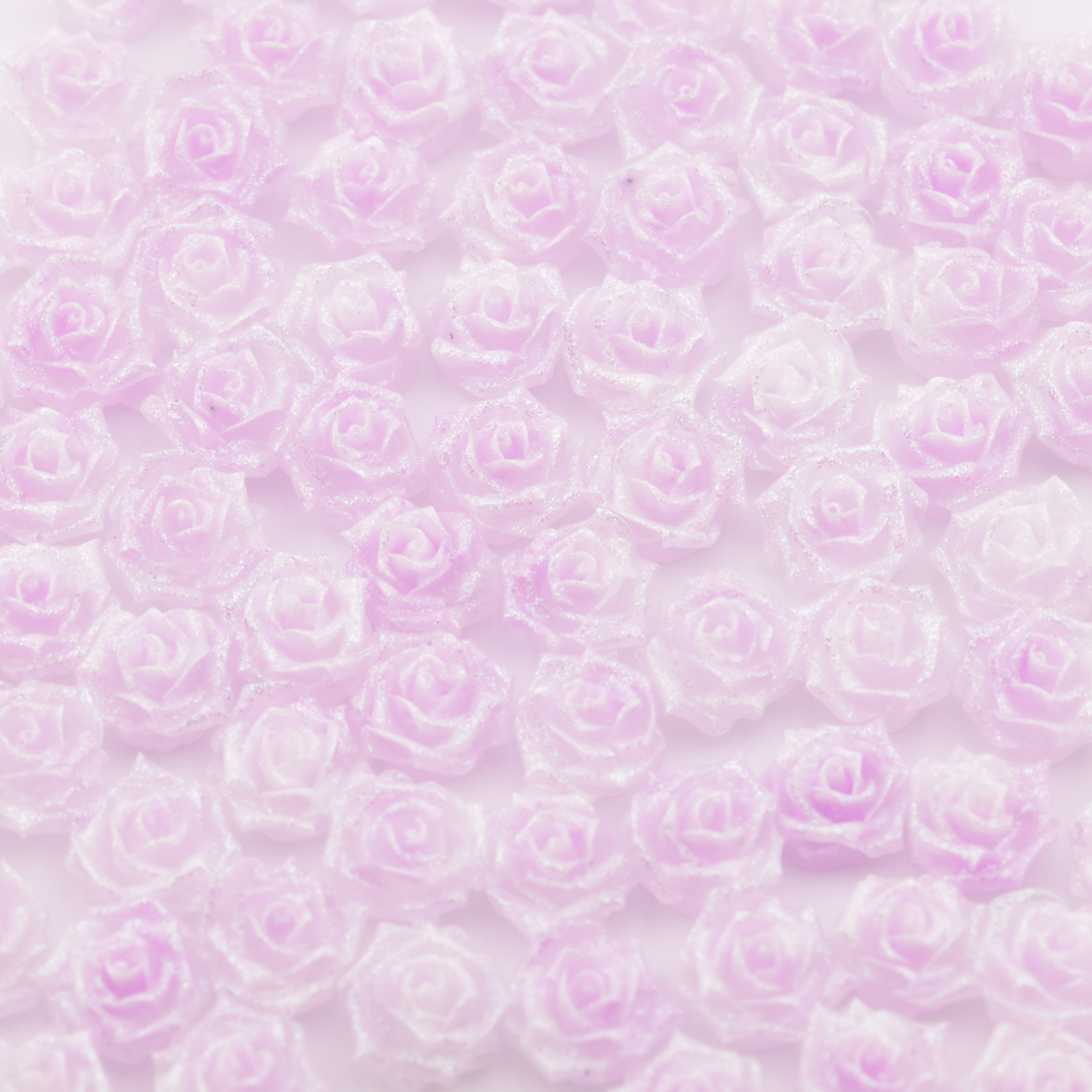 FS5551- 10mm Rose Soft Flower Charms Soft Flower Patches Luminous