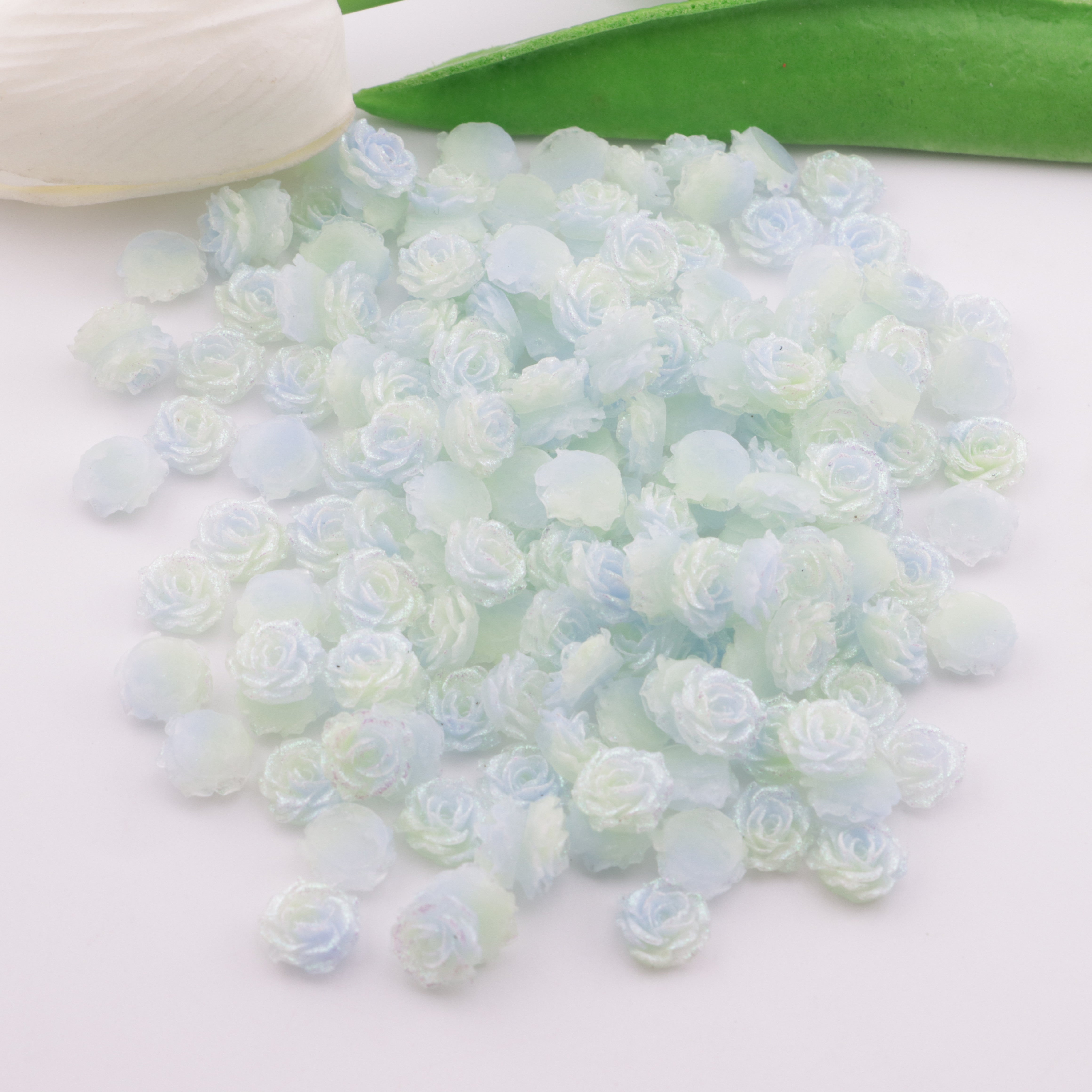 FS5180- 10mm Soft Flower Charms Soft Flower Patches Luminous