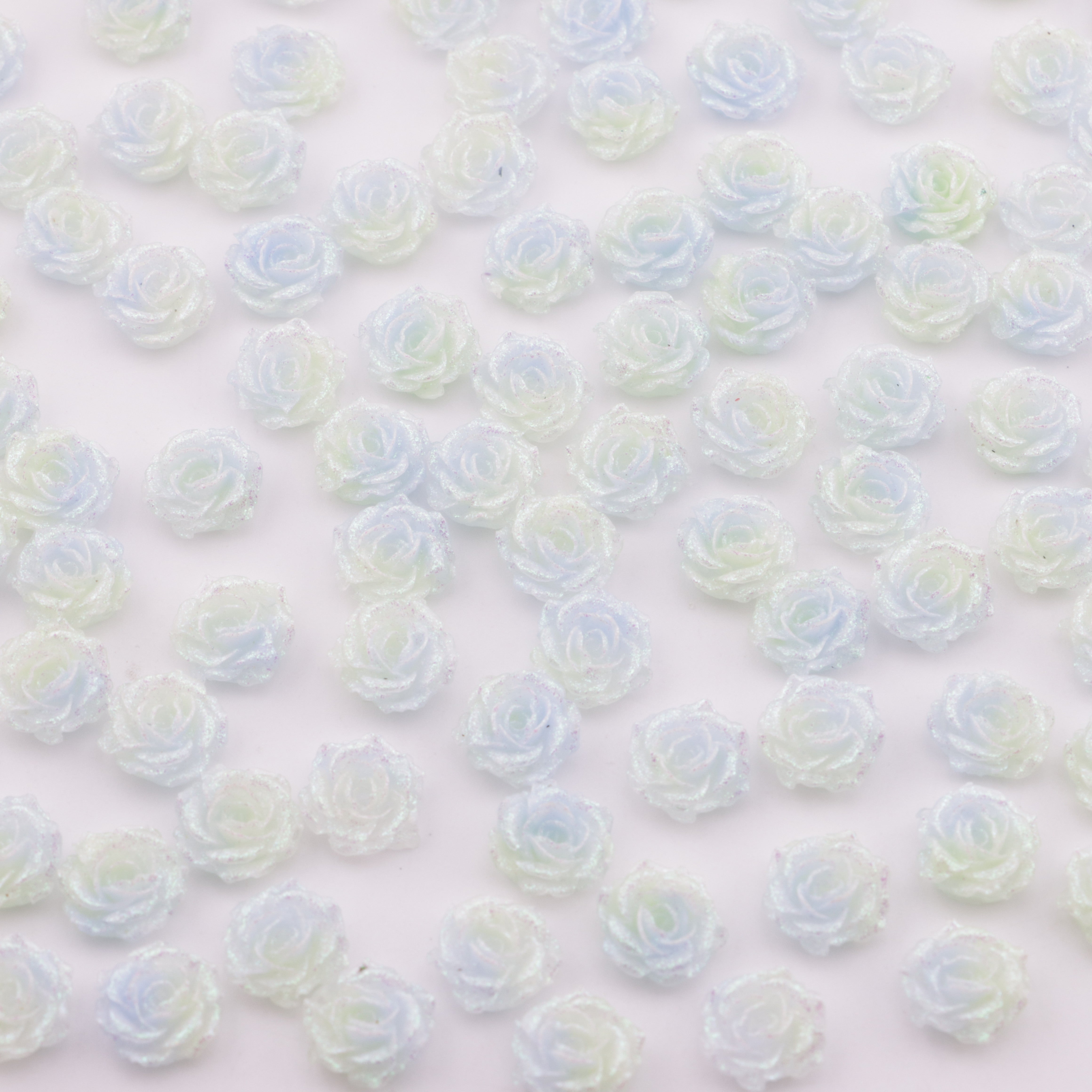 FS5180- 10mm Soft Flower Charms Soft Flower Patches Luminous