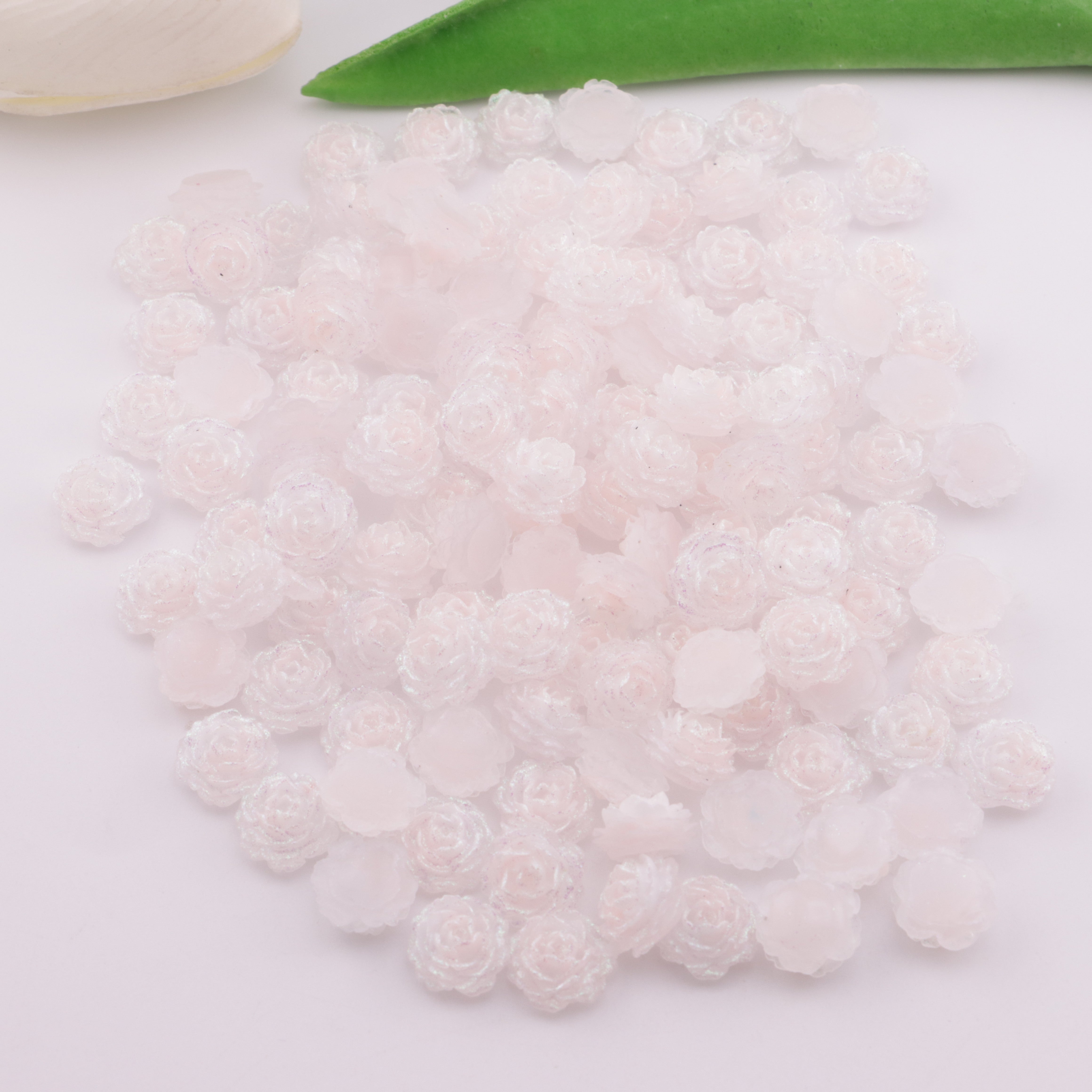 FS5495- 11mm Soft Flower Charms Soft Flower Patches Luminous Night Glow