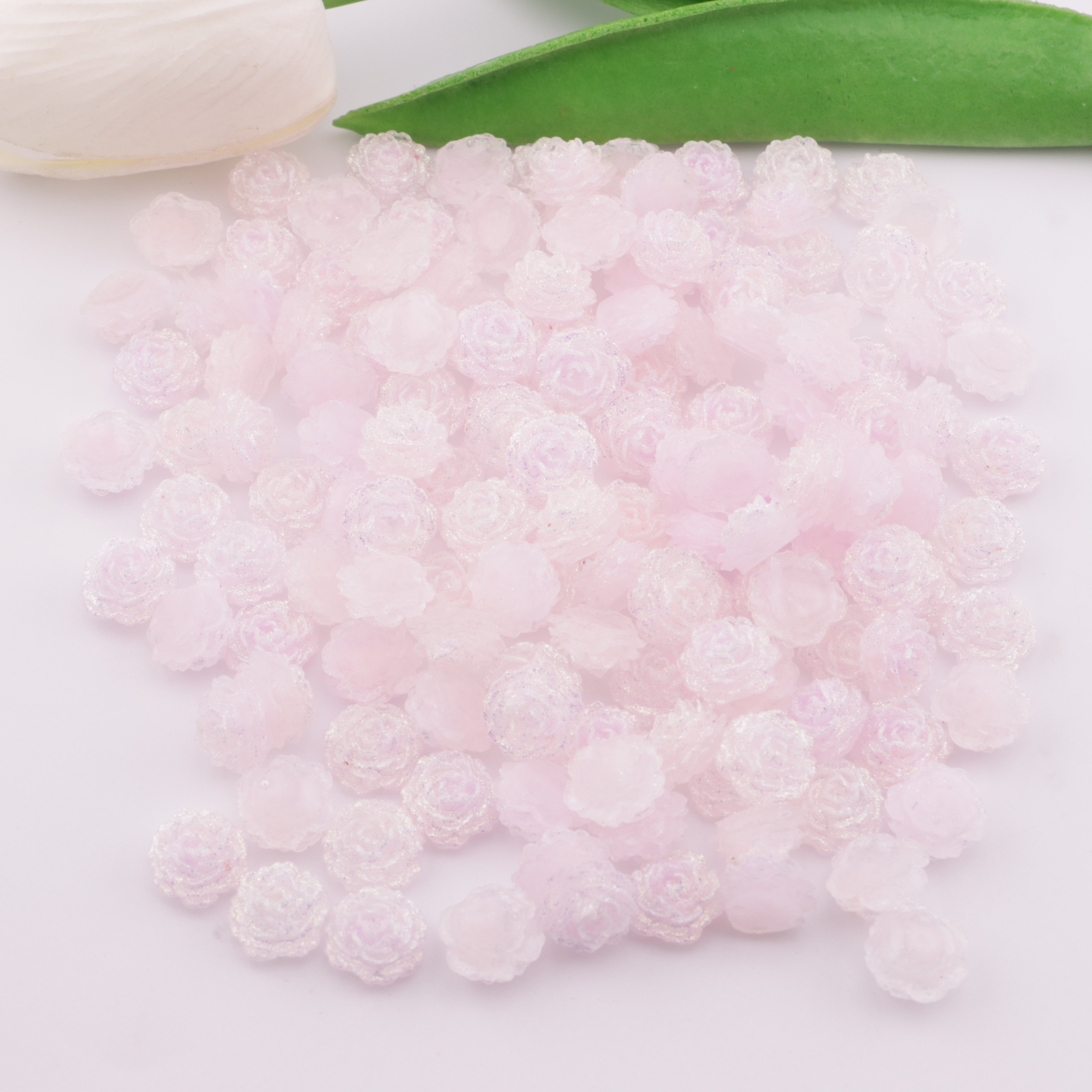 FS5495- 11mm Soft Flower Charms Soft Flower Patches Luminous Night Glow