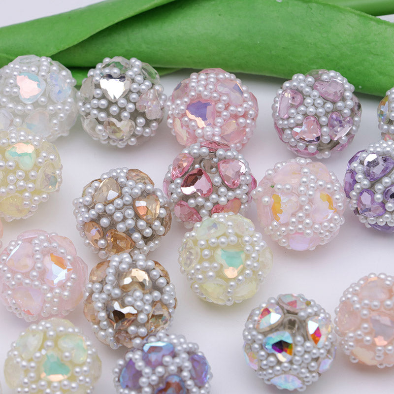 FS4932- 16mm Drilled Beads Heart Love